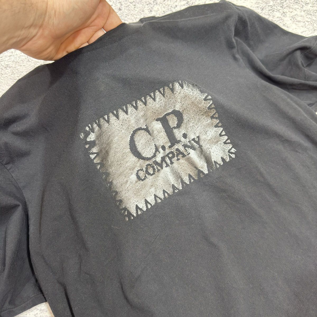 C.P. Company × Designer C.P. Company Label Logo Black T-Shirt M size Size US M / EU 48-50 / 2 - 6 Thumbnail