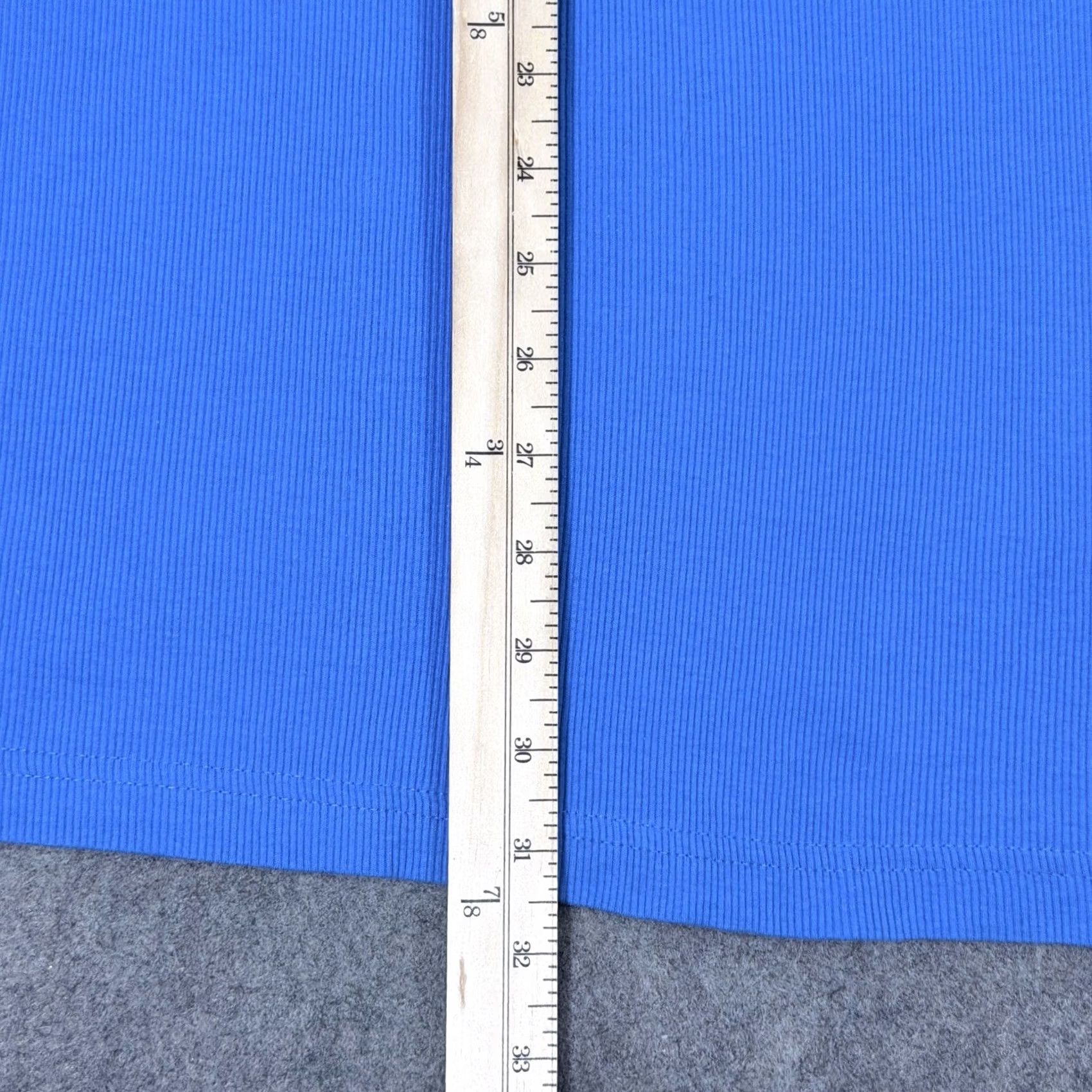 Vintage Woman Within Tank Top Shirt Sleeveless Plus 4X Blue Womens Beach Classic Casual Pullover Ribbed Stretch 31.5" Shirt Length Size XXL / US 16-18 / IT 52-54 - 5 Thumbnail