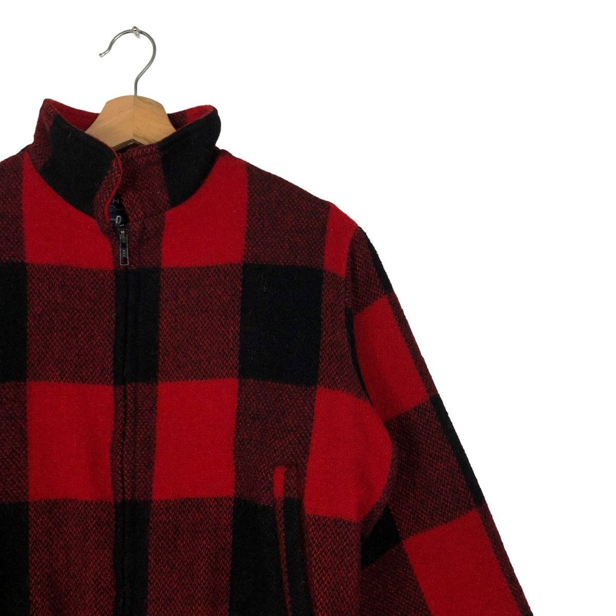 Vintage 🔥80’s VINTAGE CROPPED TARTAN DESIGN WOOL JACKET MINK FUR Size M / US 6-8 / IT 42-44 - 4 Thumbnail