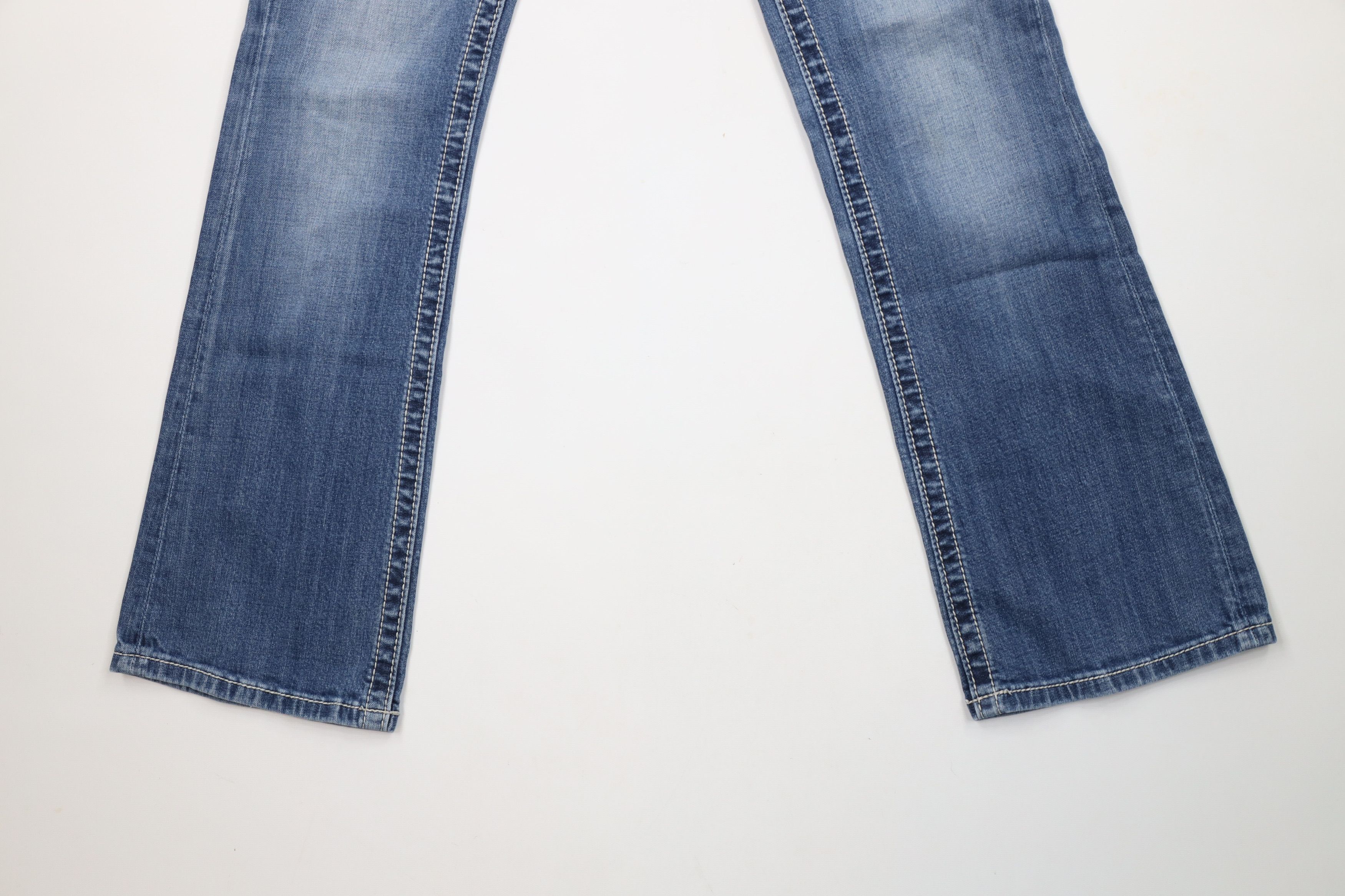 Miss Me × Vintage Miss Me Stitch Sequin Wide Leg Boot Cut Denim Jeans Blue Size 29" - 4 Thumbnail