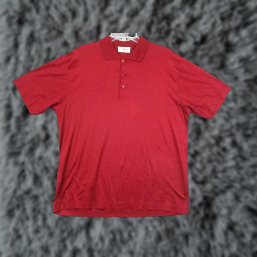 Vintage Dalmine Uomo Polo Shirt Lightweight Mens XL Italy Burgandy Size US XL / EU 56 / 4 - 1 Thumbnail