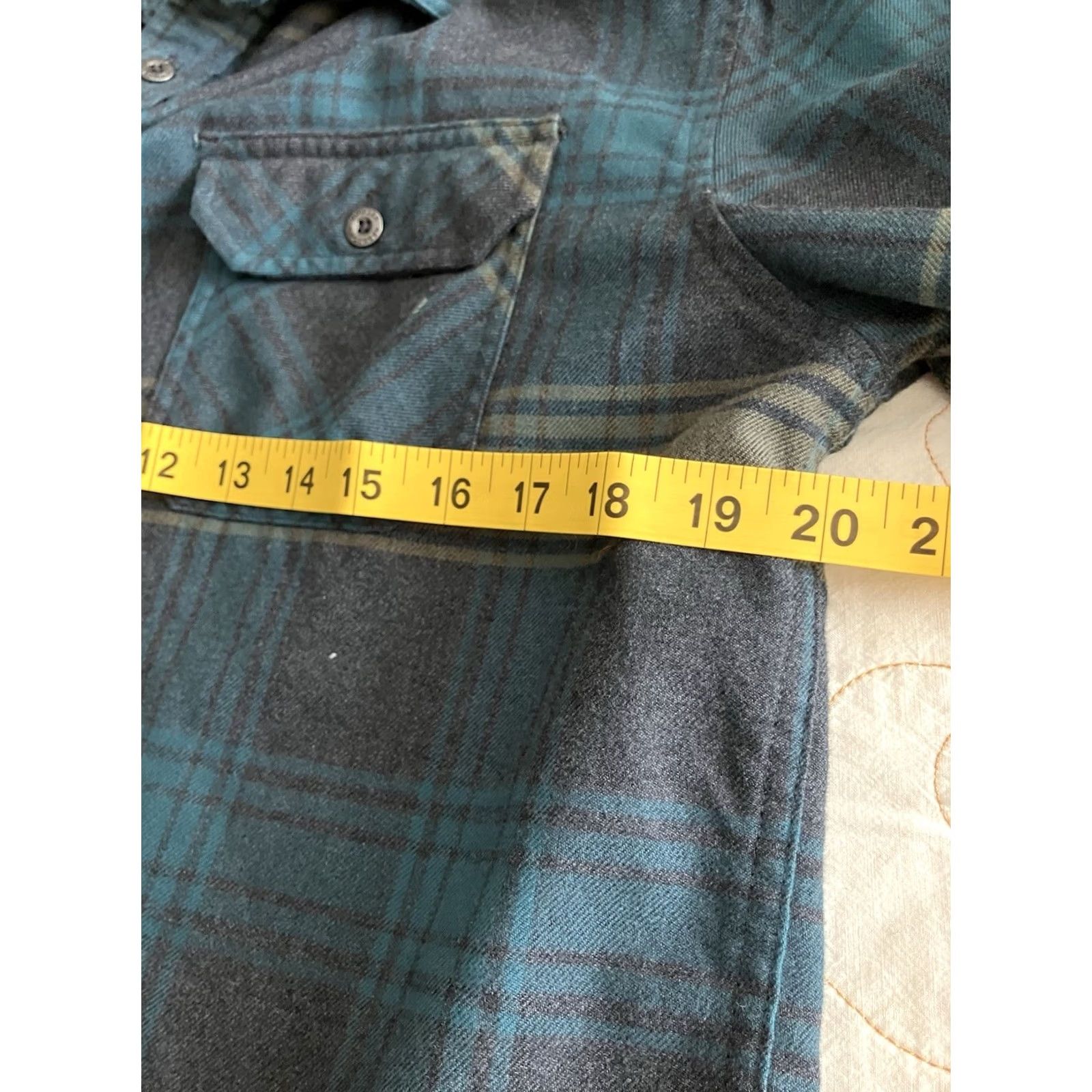 Howler Brothers Howler Bros Shirt Mens Small Blue Green Plaid Flannel Button-Down Long Sleeve Shirt Size US S / EU 44-46 / 1 - 5 Thumbnail