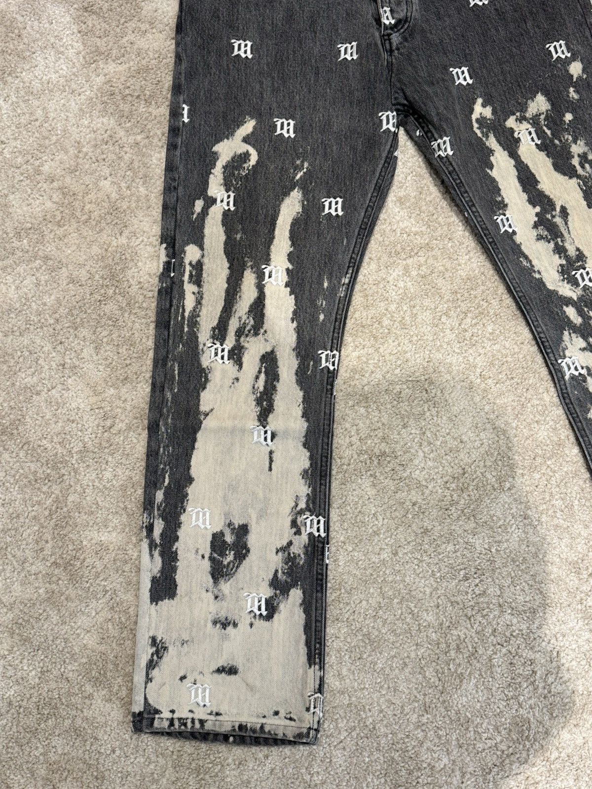 Misbhv Misbhv Logo Jeans Size US 33 - 3 Thumbnail