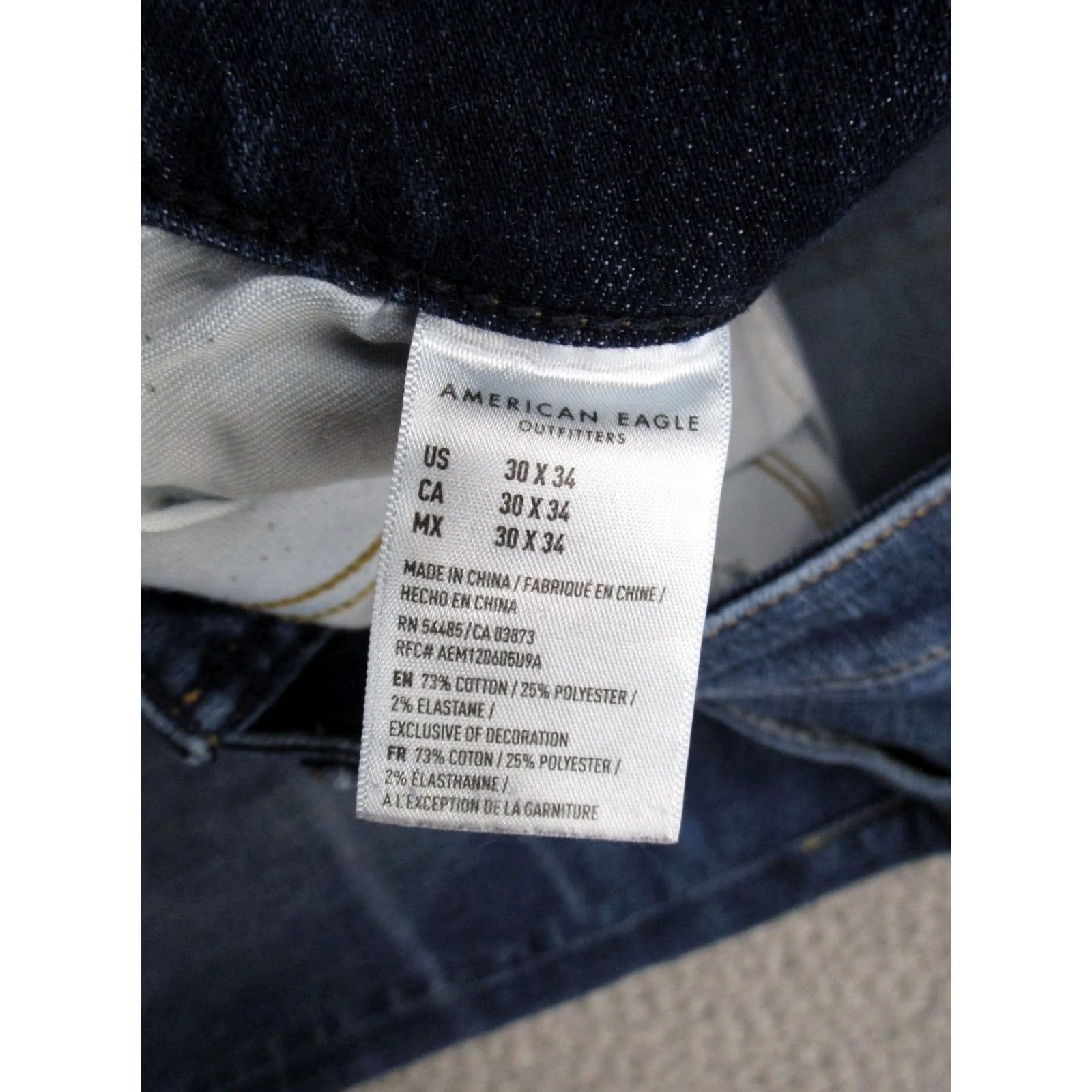 American Eagle Outfitters American Eagle Outfitters Jeans Mens 30x34 Skinny Airflex Athletic Blue Denim 5-Pocket Stretch Rise Mid Vintage No Size US 30 / EU 46 - 6 Thumbnail