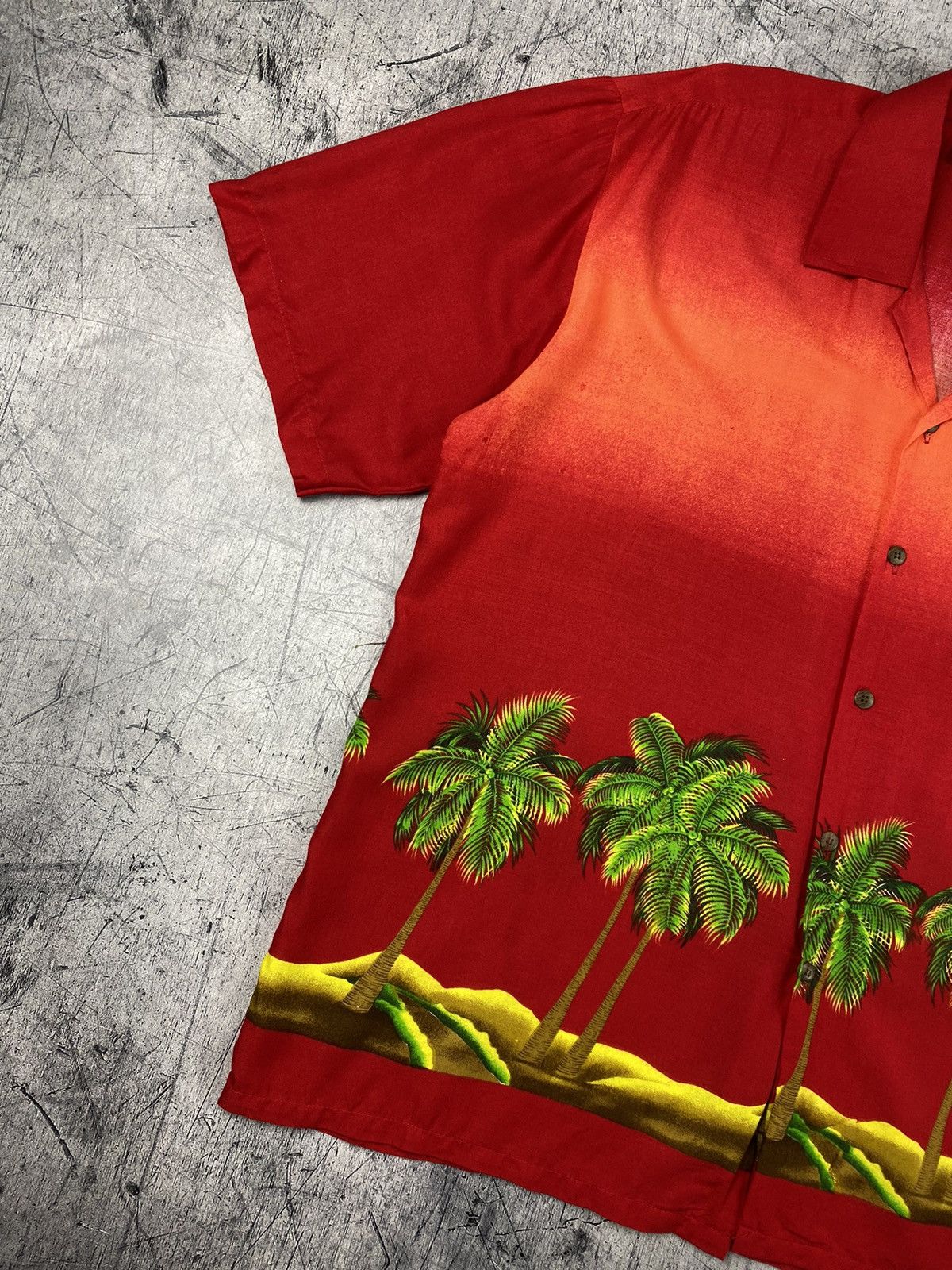 Other Vintage Blue Wave Hawaii Hawaiian Palm Shirt Size XL Size US XL / EU 56 / 4 - 3 Thumbnail