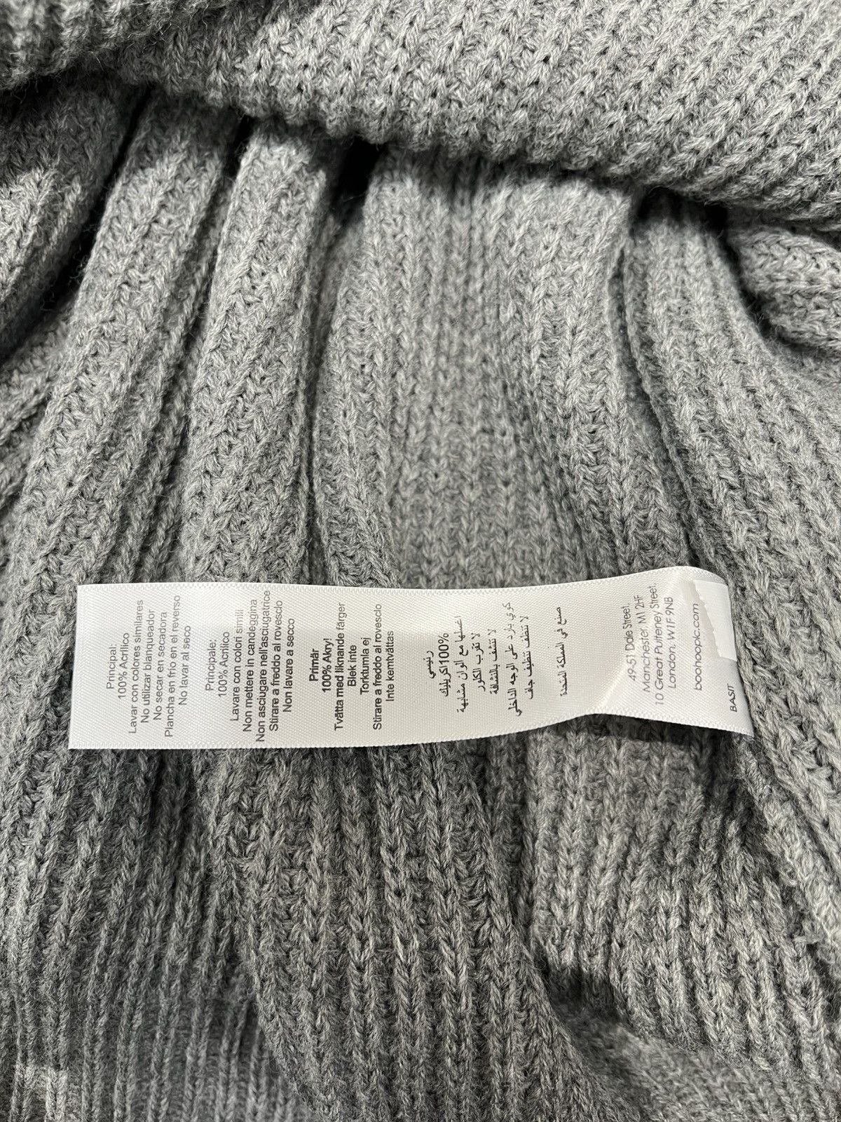 Boohoo Grey Zip Hoodie Size US XL / EU 56 / 4 - 5 Thumbnail
