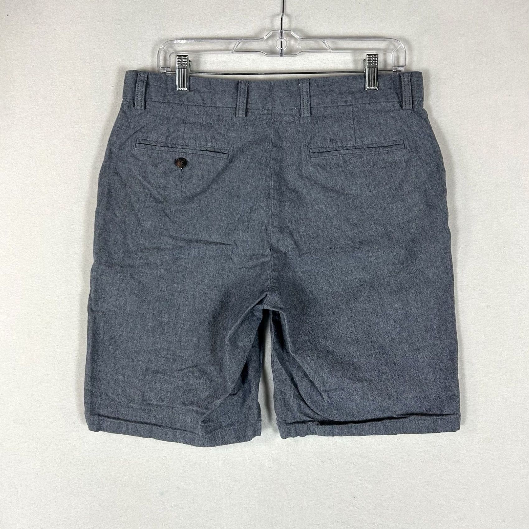Old Navy Old Navy Slim Built In Flex Chino Shorts Mens 32 Chambray Blue Casual Size US 32 / EU 48 - 7 Thumbnail