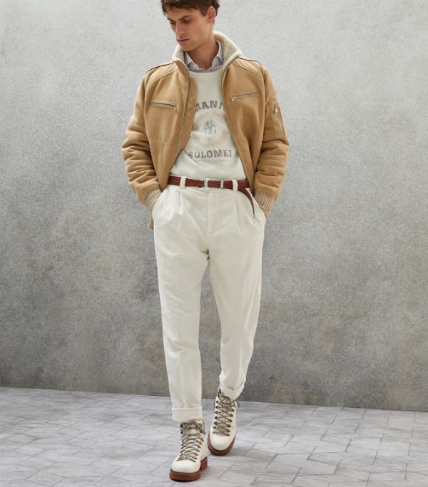 Brunello Cucinelli Jacket in Beige Size US XS / EU 42 / 0 - 2 Thumbnail