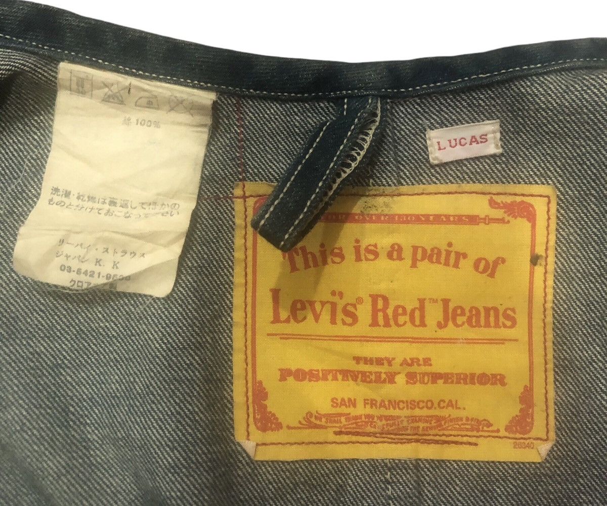 Levi's × Levi's Vintage Clothing Rare!! Levi’s Red Jeans Lucas Blue Denim Jacket Size US M / EU 48-50 / 2 - 10 Thumbnail