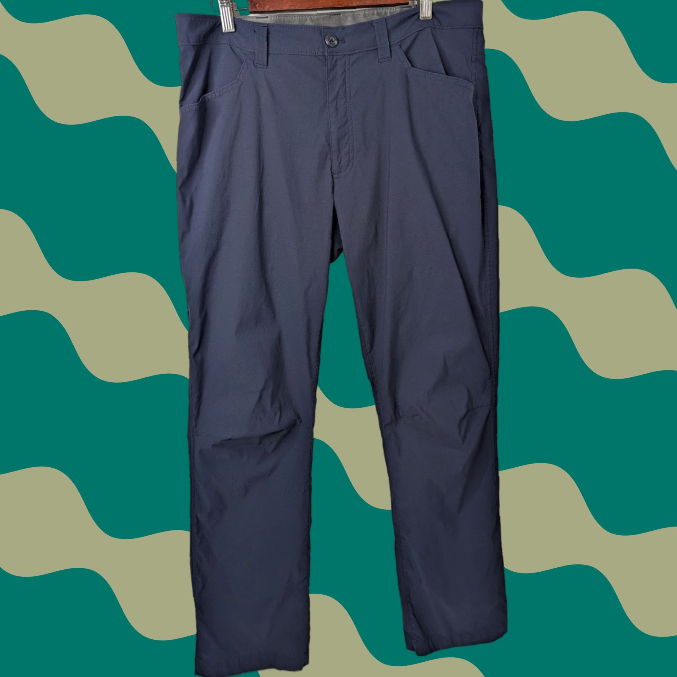 Eddie Bauer Eddie Bauer Pants Mens 38x32 Tech Stretch Performance Travel Casual Navy Straight Front Pockets Regular Mens Size US 38 / EU 54 - 1 Thumbnail