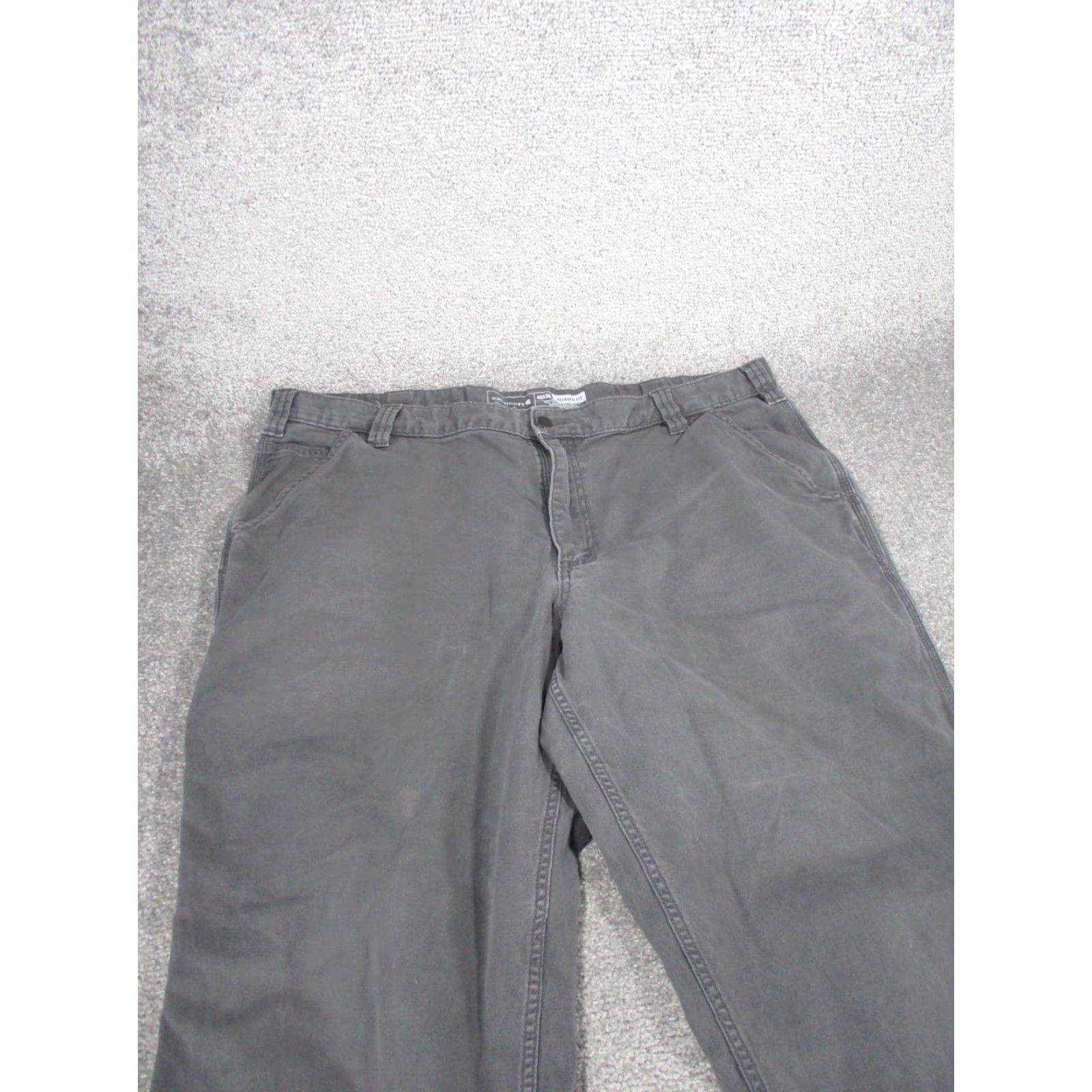 Carhartt CARHARTT Mens Pants 40 Gray Canvas Carpenter Workwear Regular Fit 40X26 Size US 40 / EU 56 - 4 Thumbnail