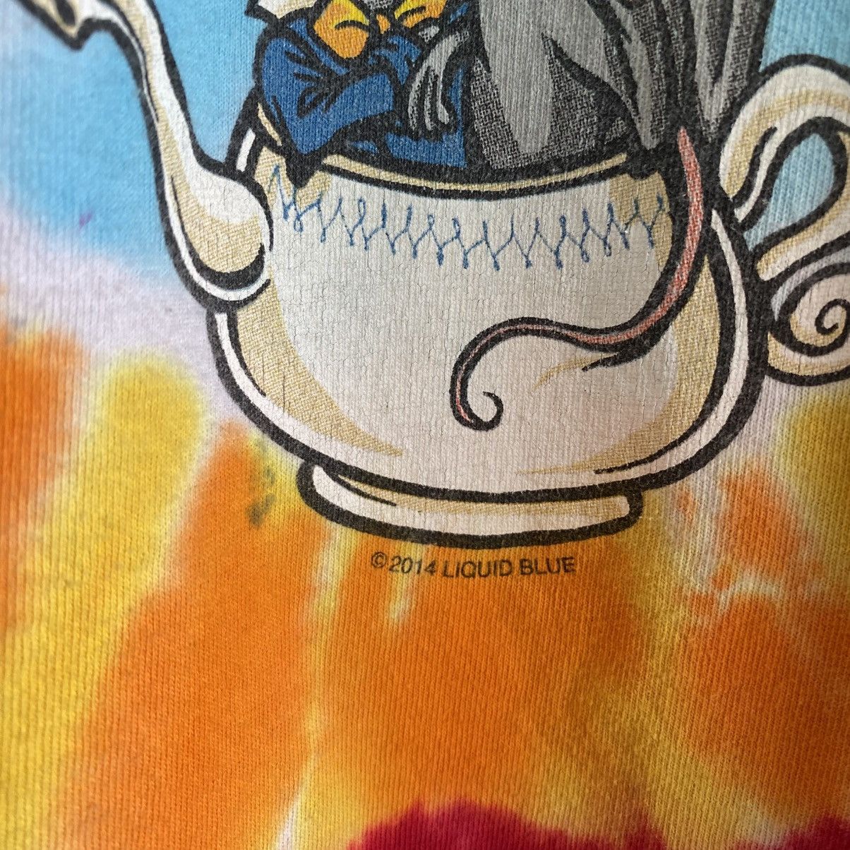 Vintage Vintage Liquid Blue Alice in Wonderland Tie Dye Tee Shirt Size US XXL / EU 58 / 5 - 5 Thumbnail
