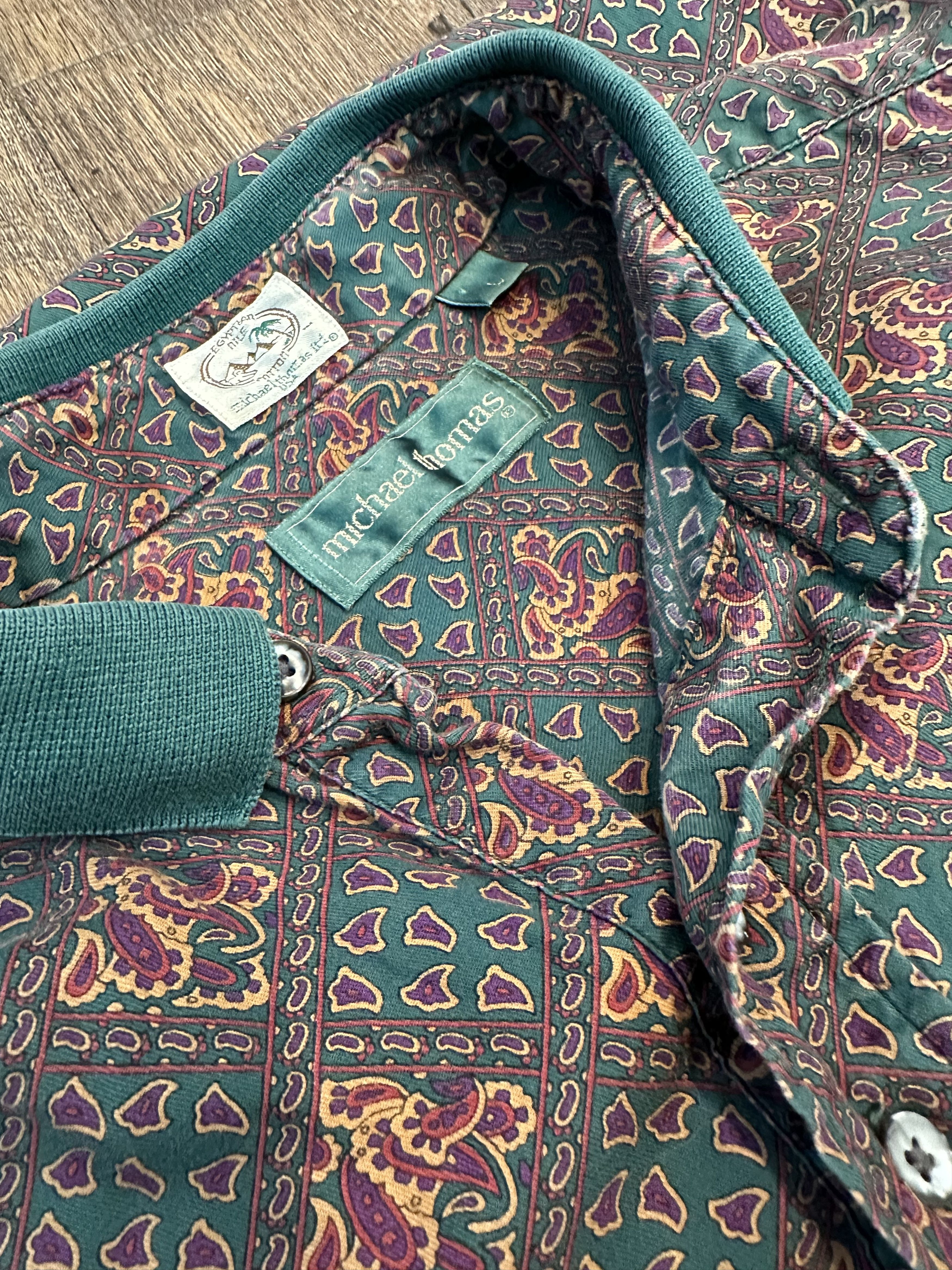Vintage Michael Thomas Vintage 90's Polo Shirt Size US L / EU 52-54 / 3 - 4 Thumbnail