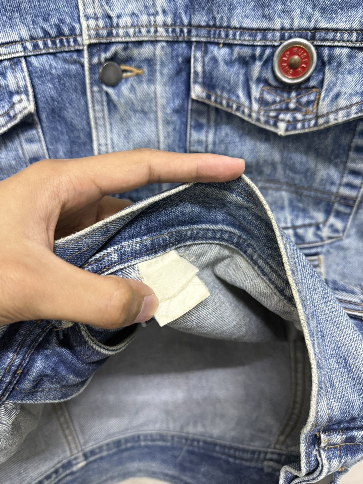 Vintage Vintage Fusele Jeans Blue Denim Jean Trucker Jacket Size US M / EU 48-50 / 2 - 6 Thumbnail