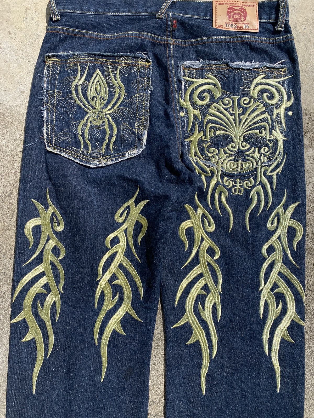 JNCO RMC Embroidery Denim Jean Size US 36 / EU 52 - 17 Thumbnail