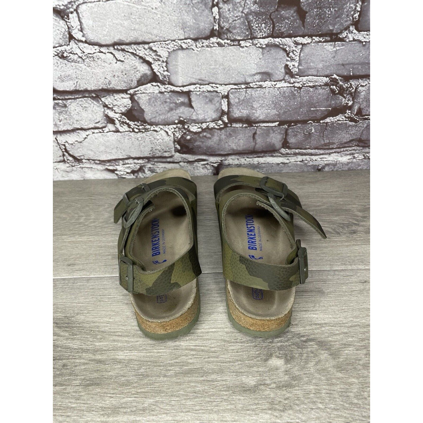 Birkenstock Birkenstock Milano Army Green Leather Ankle Strap Sandals Wo Size US 6.5 / IT 36.5 - 18 Thumbnail