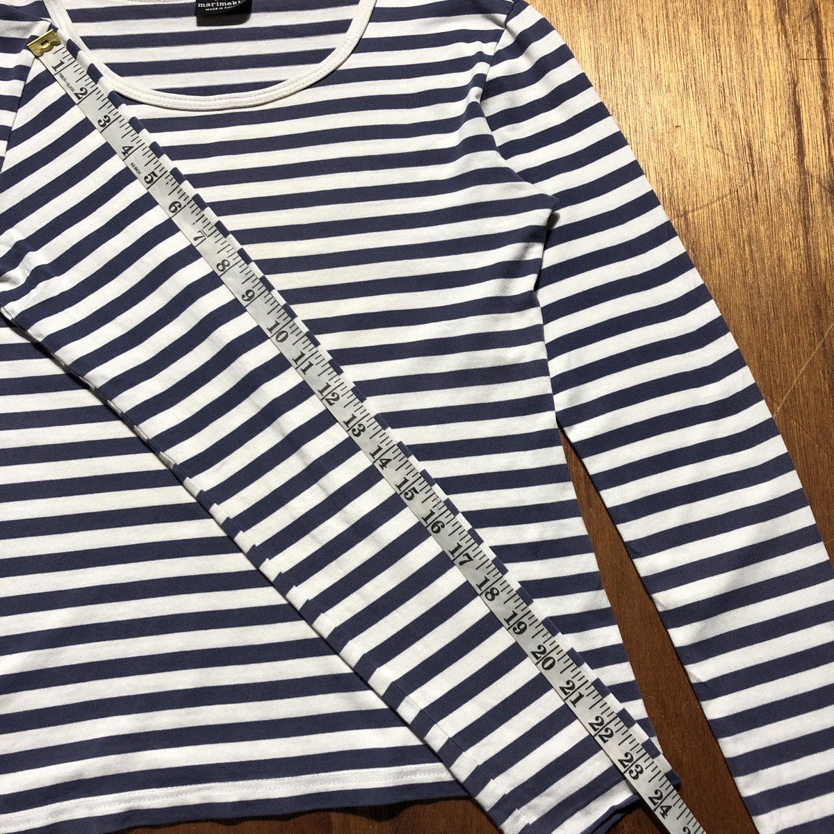 Marimekko × Vintage Vintage Marimekko Stripe Long Sleeve Tee Size XS / US 0-2 / IT 36-38 - 17 Thumbnail