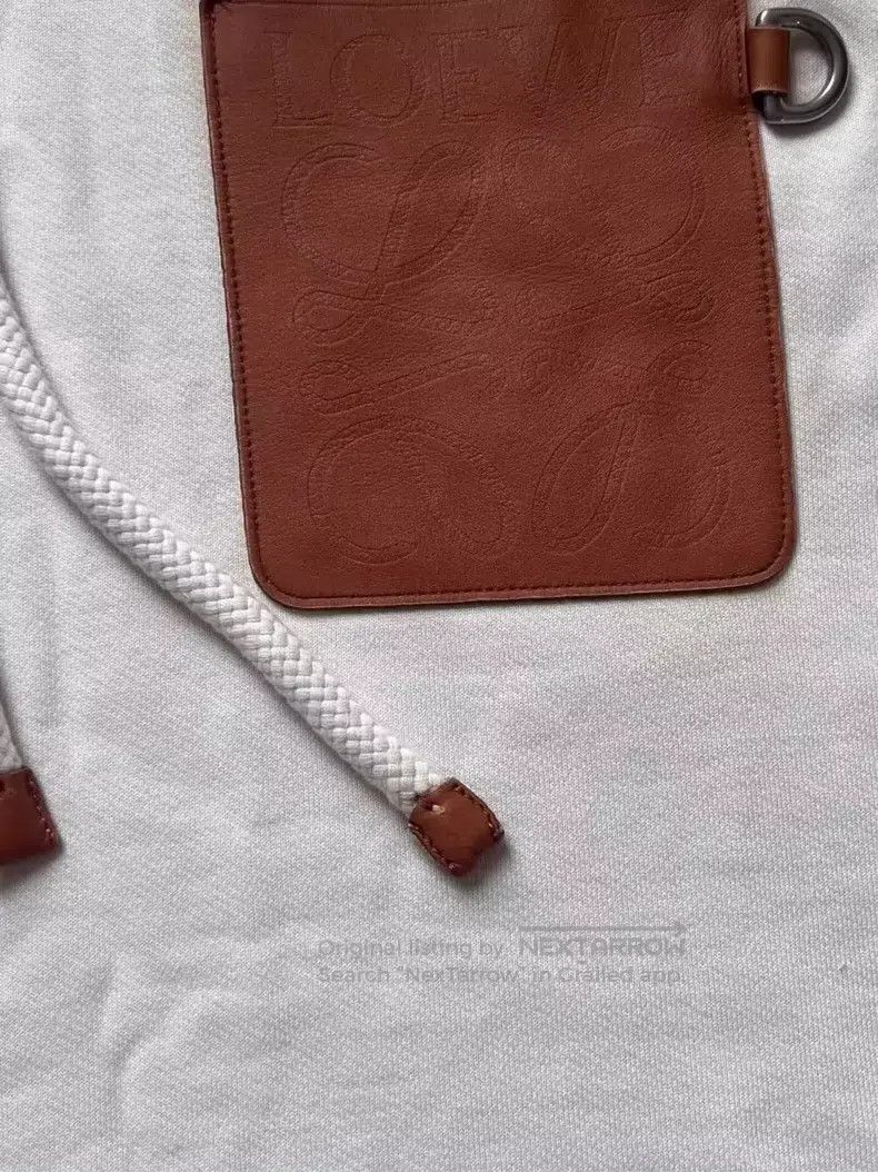 Loewe Loewe Embossed Print Leather Label Hoodie with Hood Size US XL / EU 56 / 4 - 3 Thumbnail