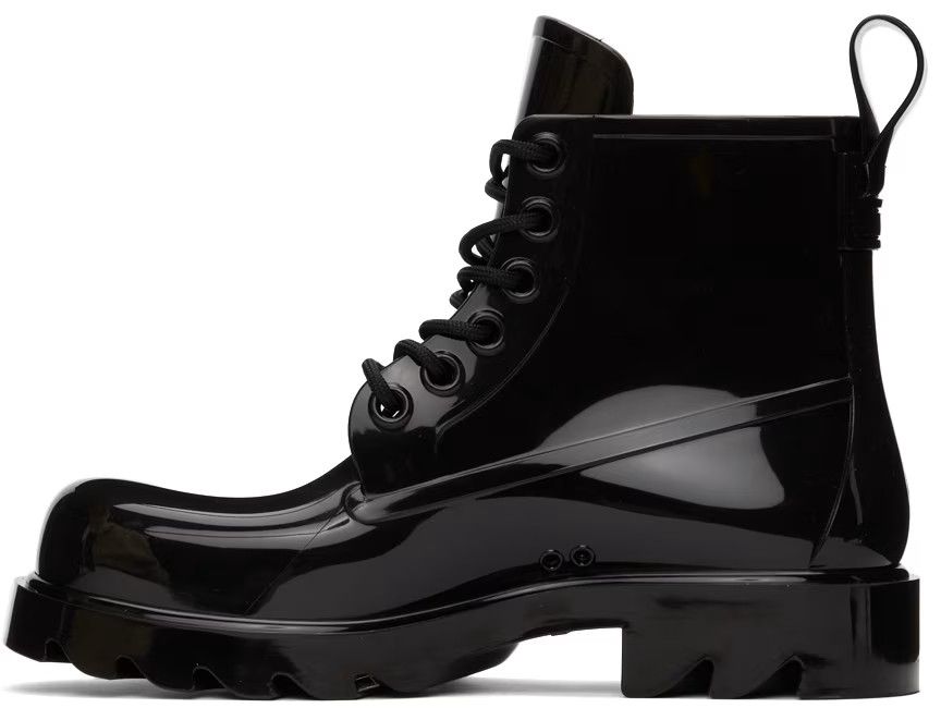Bottega Veneta o1y0725 Rubber Ankle Boots in Black Size US 9 / IT 39 - 3 Thumbnail
