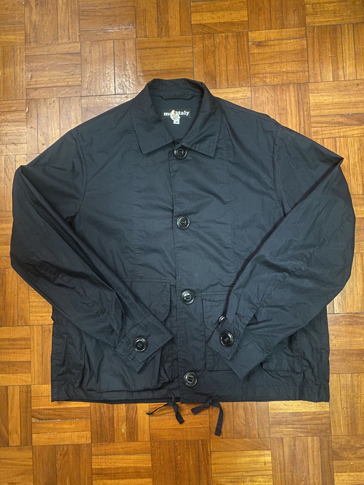 Monitaly Monitaly Military Service Jacket Type A Light Poplin Black Size US XS / EU 42 / 0 - 1 Thumbnail