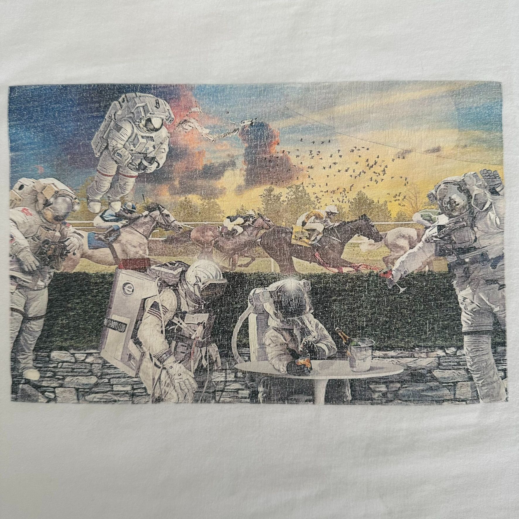 Billionaire Boys Club BBC Billionaire Boys Club Astronaut T-Shirt Horse Racing Tee Size US M / EU 48-50 / 2 - 2 Thumbnail