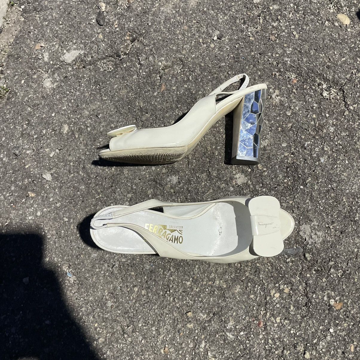 Salvatore Ferragamo Salvatore Ferragamo Sandals heels platform old shoes Size US 8 / IT 38 - 1 Thumbnail