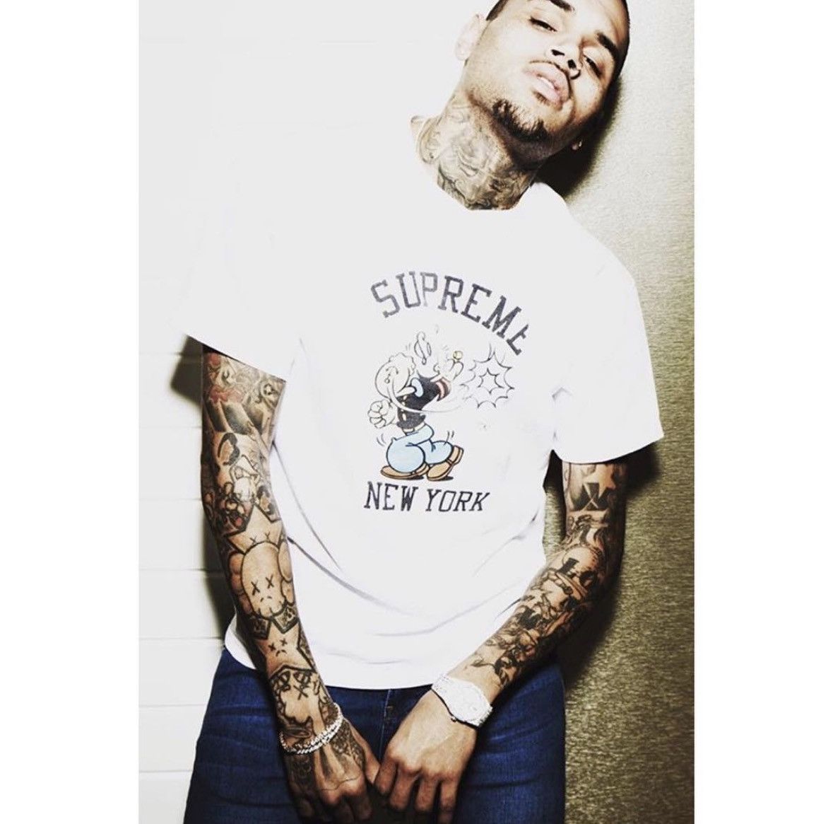 💥BINDING OFFER💥2010 SUPREME POPEYE TSHIRT TEE🔥