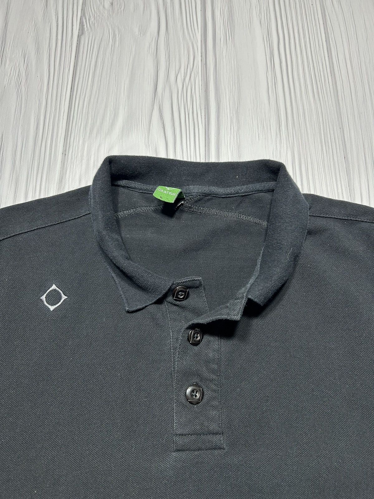 MA.STRUM × Massimo Osti Ma.Strum Logo Black Polo Size US L / EU 52-54 / 3 - 7 Thumbnail