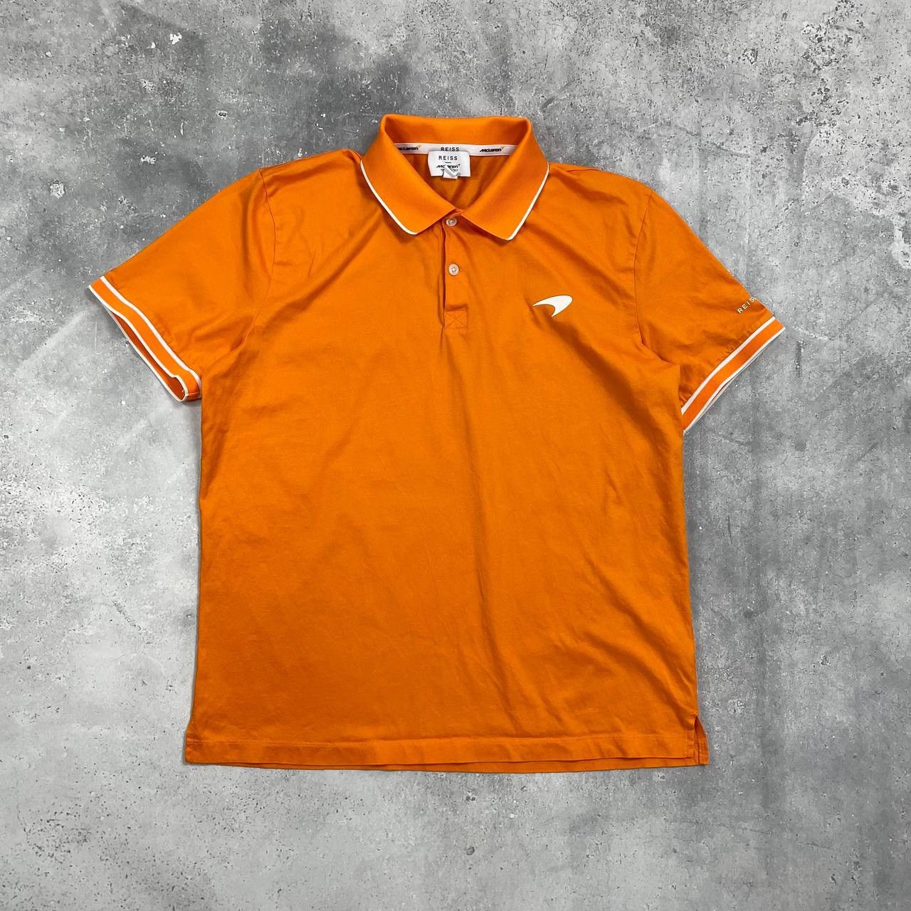 Reiss REISS x McLaren F1 Crypto Polo Shirt Orange Size L Size US L / EU 52-54 / 3 - 1 Thumbnail