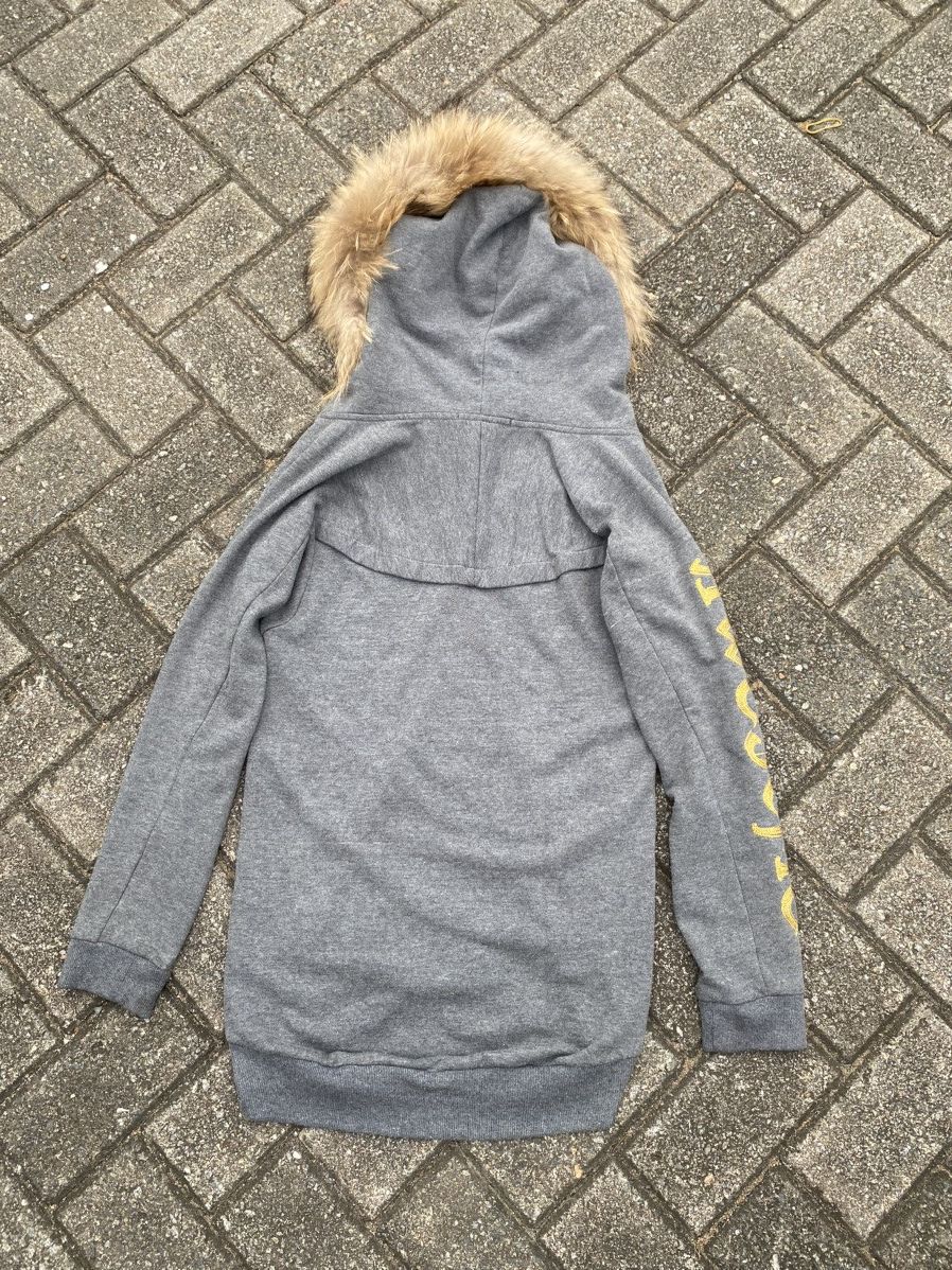 Beauty Beast Egoist Awesome Glitter Embroidery Diamond Fur Hoodie Details Size M / US 6-8 / IT 42-44 - 6 Thumbnail
