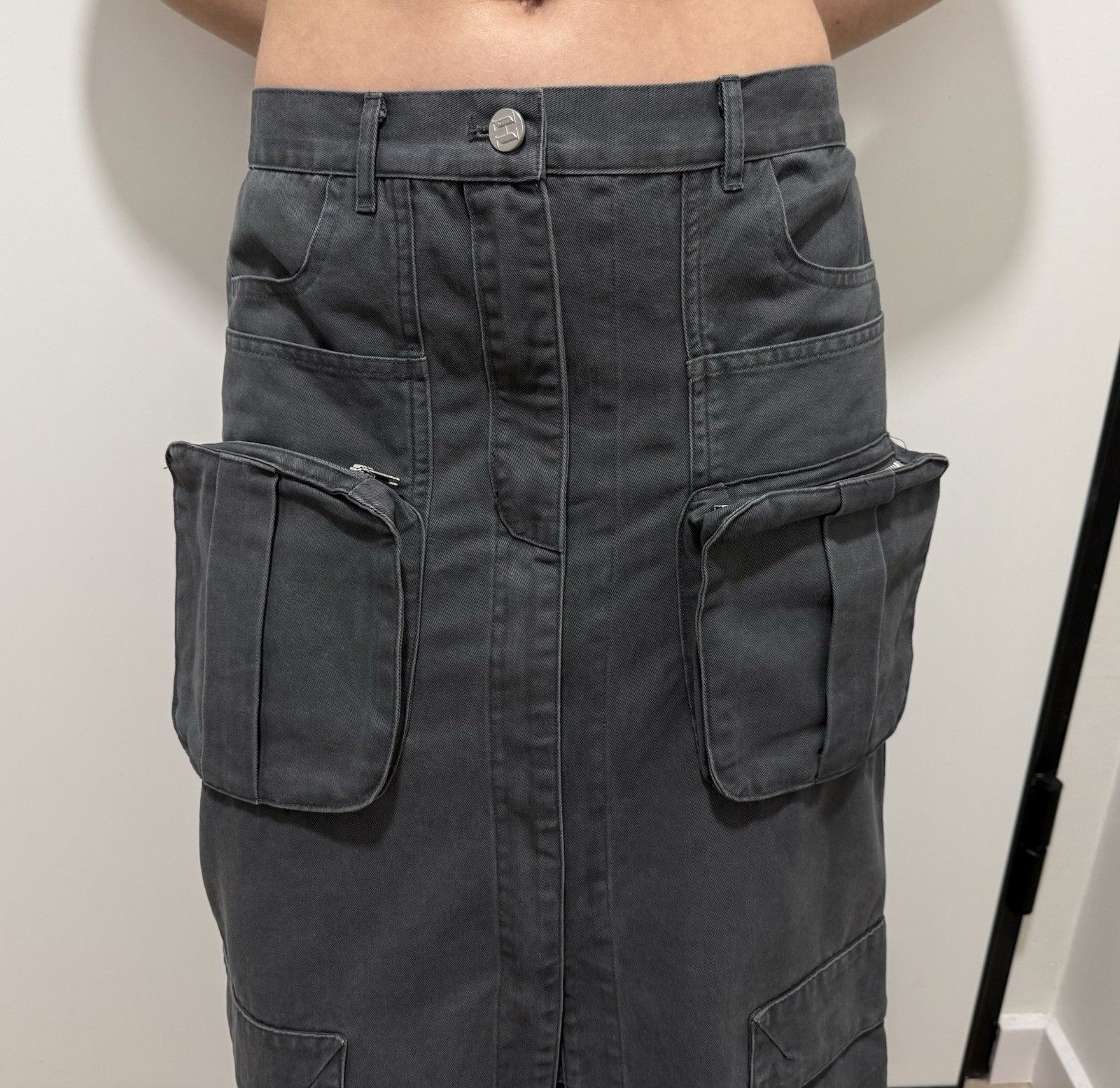 Vintage Jerry Hall vintage cargo y2k swag Long Skirt Pocket 2000`s Size 25" / US 0 / IT 36 - 10 Thumbnail