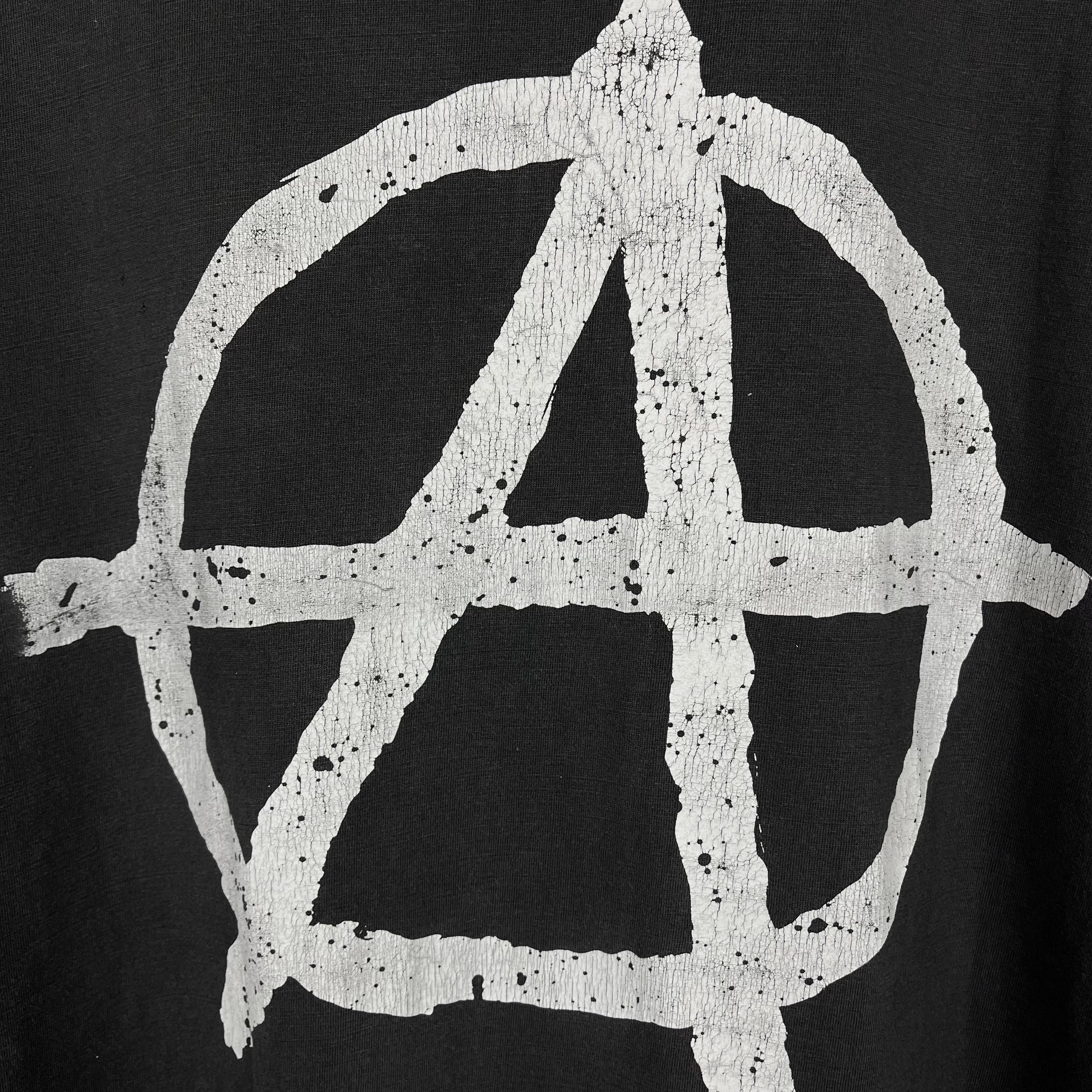 Vintage Vintage Anarchy Big Logo Destroy T Shirt 90’s Size US XL / EU 56 / 4 - 21 Thumbnail