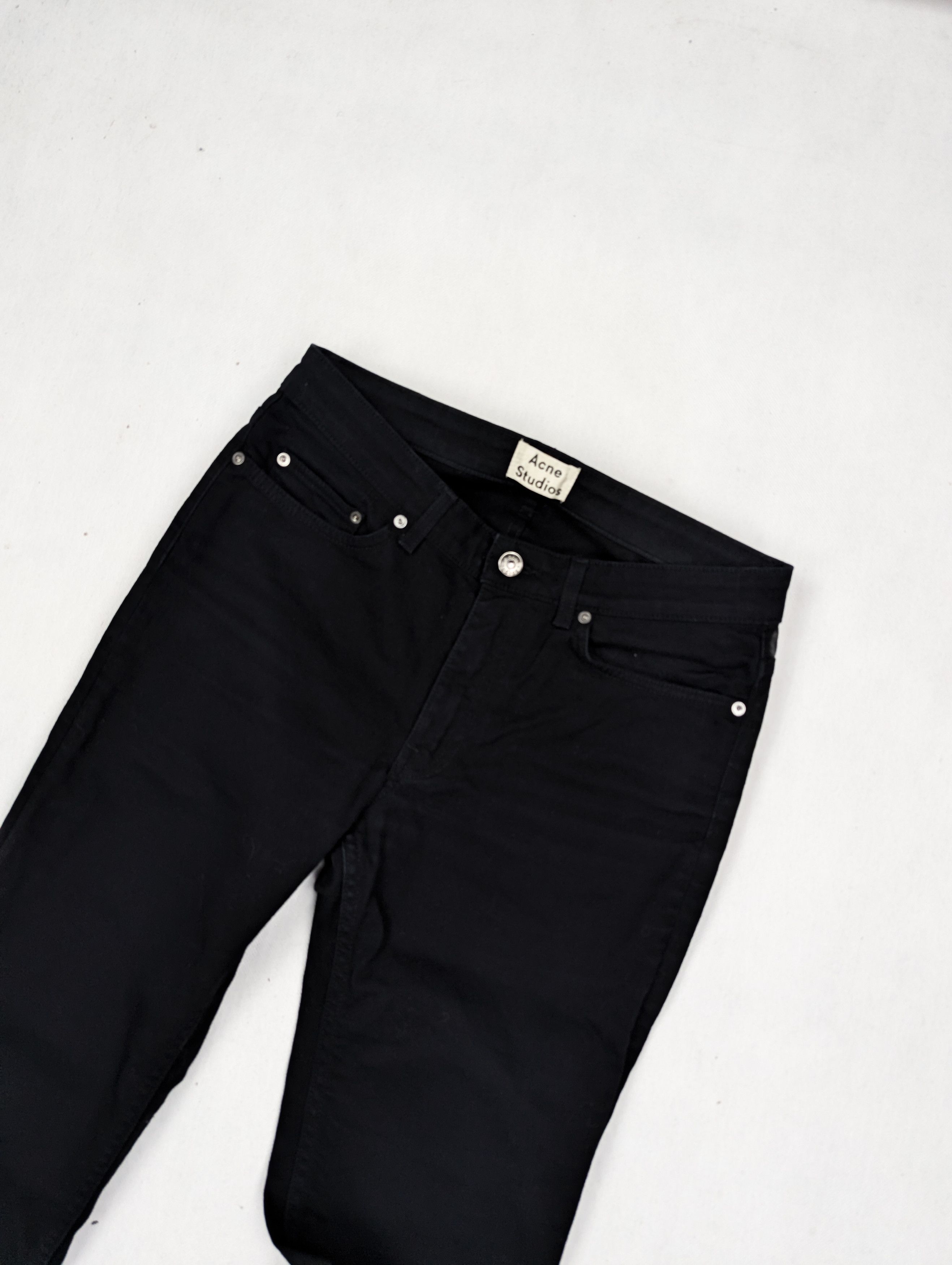 Acne Studios Acne Studios Row Black jeans 26 34 Size 26" / US 2 / IT 38 - 2 Thumbnail