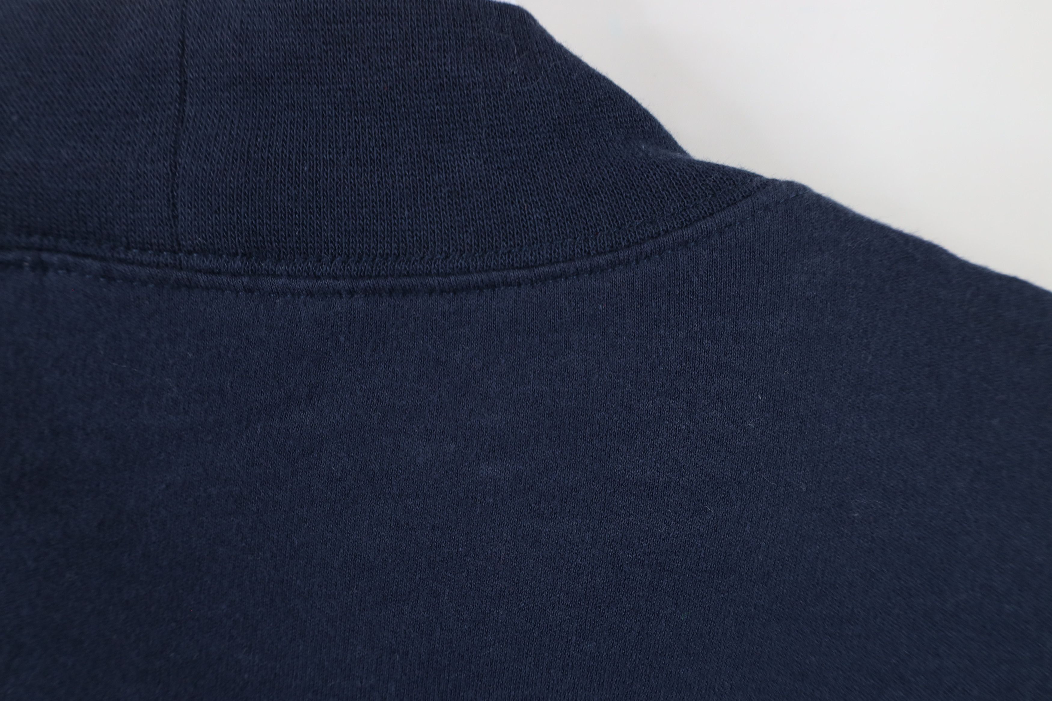 Vintage Vintage 90s Streetwear Soft Cotton Mock Neck T-Shirt Blue Size US S / EU 44-46 / 1 - 8 Thumbnail