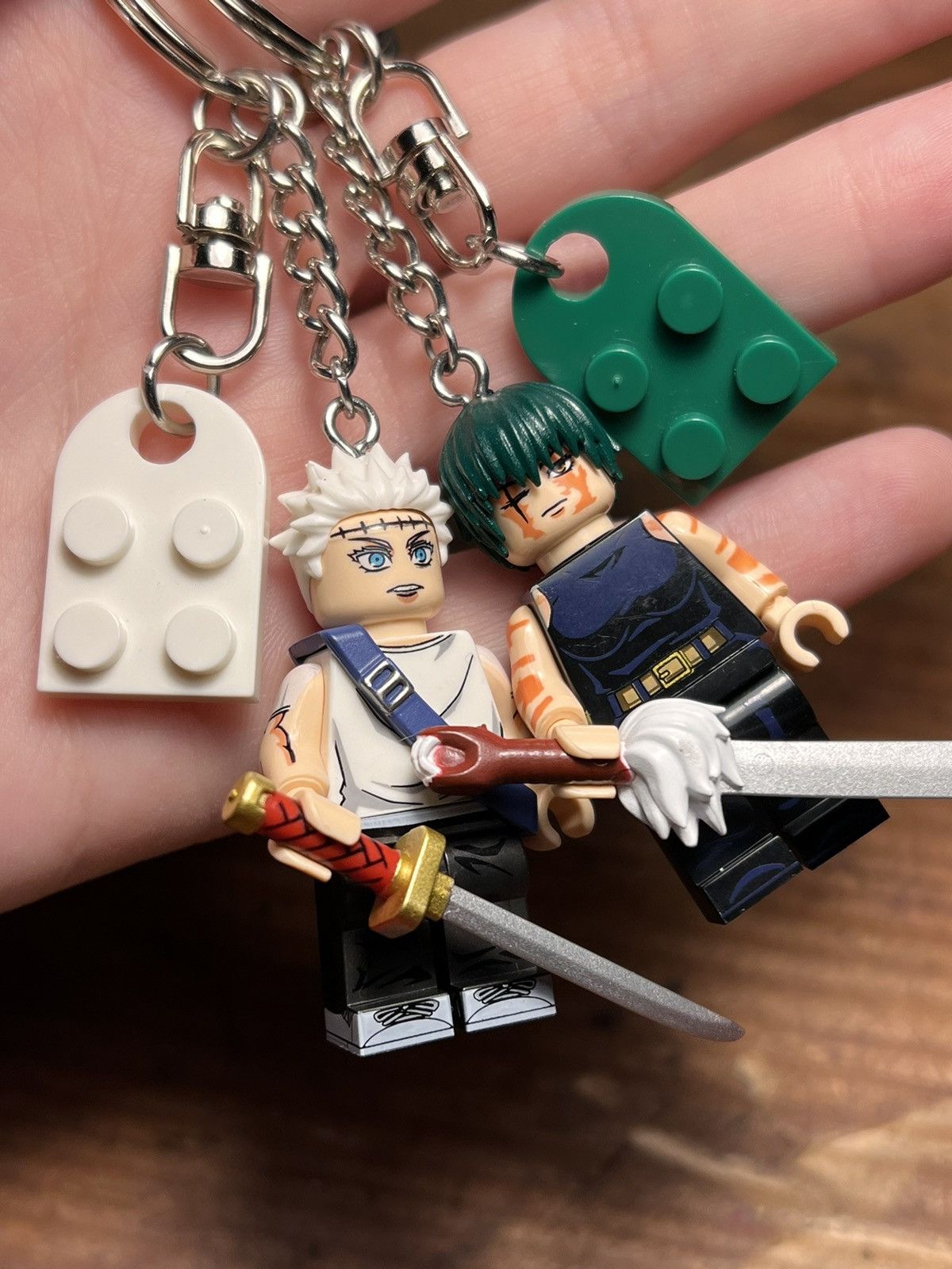 Anime Gojo Maki Jujutsu Kaisen anime minifigure keychain keyring Size ONE SIZE - 1 Thumbnail