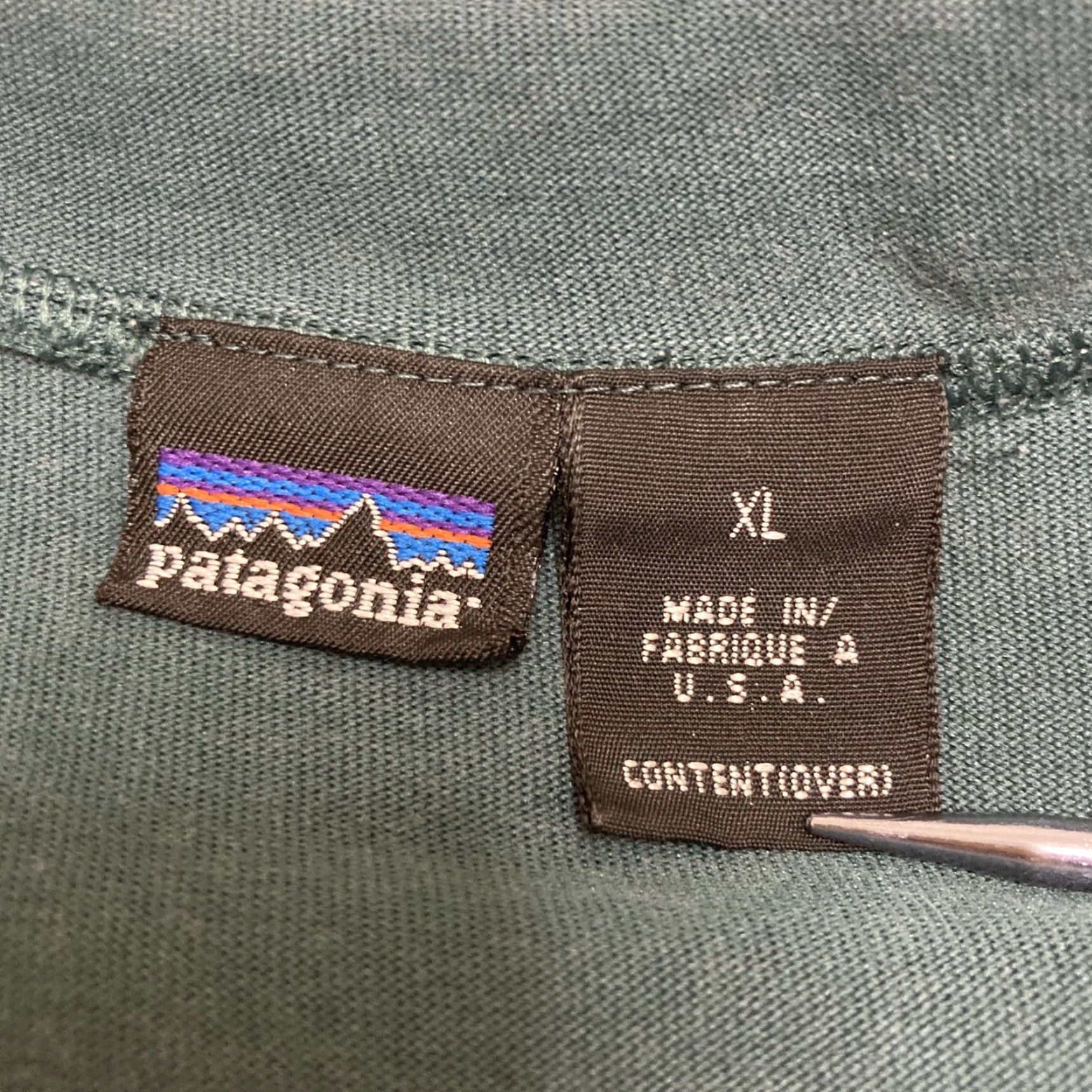 Patagonia Patagonia Men Longsleeve Pullover Zip Collar XL Avctivewear Gray/Green Shirt Size US XL / EU 56 / 4 - 3 Thumbnail