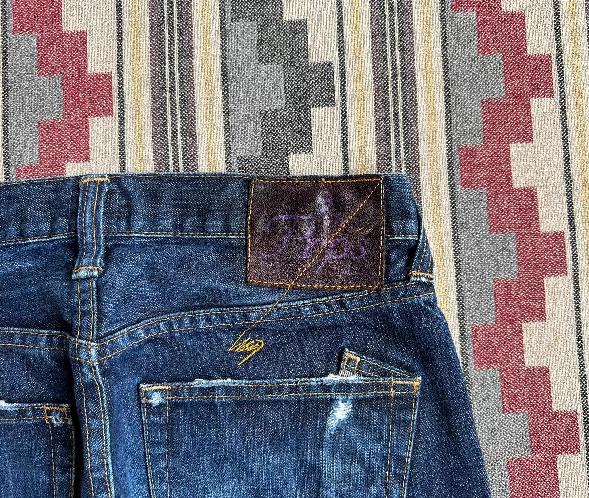 Prps Prps Purple P33P03A Washed Distressed 03 Fit 30 JPN Size US 30 / EU 46 - 6 Thumbnail
