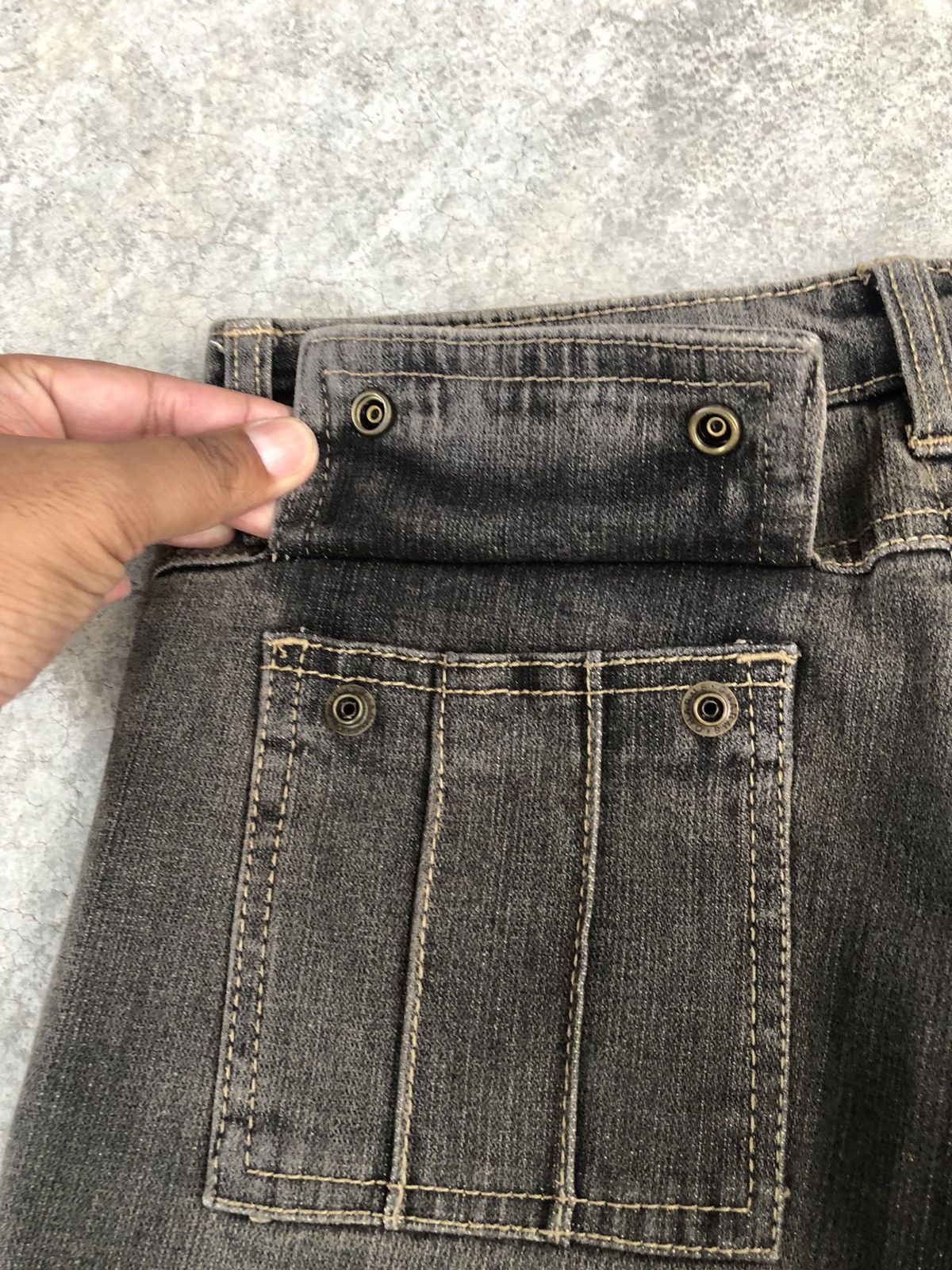 If Six Was Nine Japanese Back Rush Flared Jeans Distressed Size US 30 / EU 46 - 16 Thumbnail