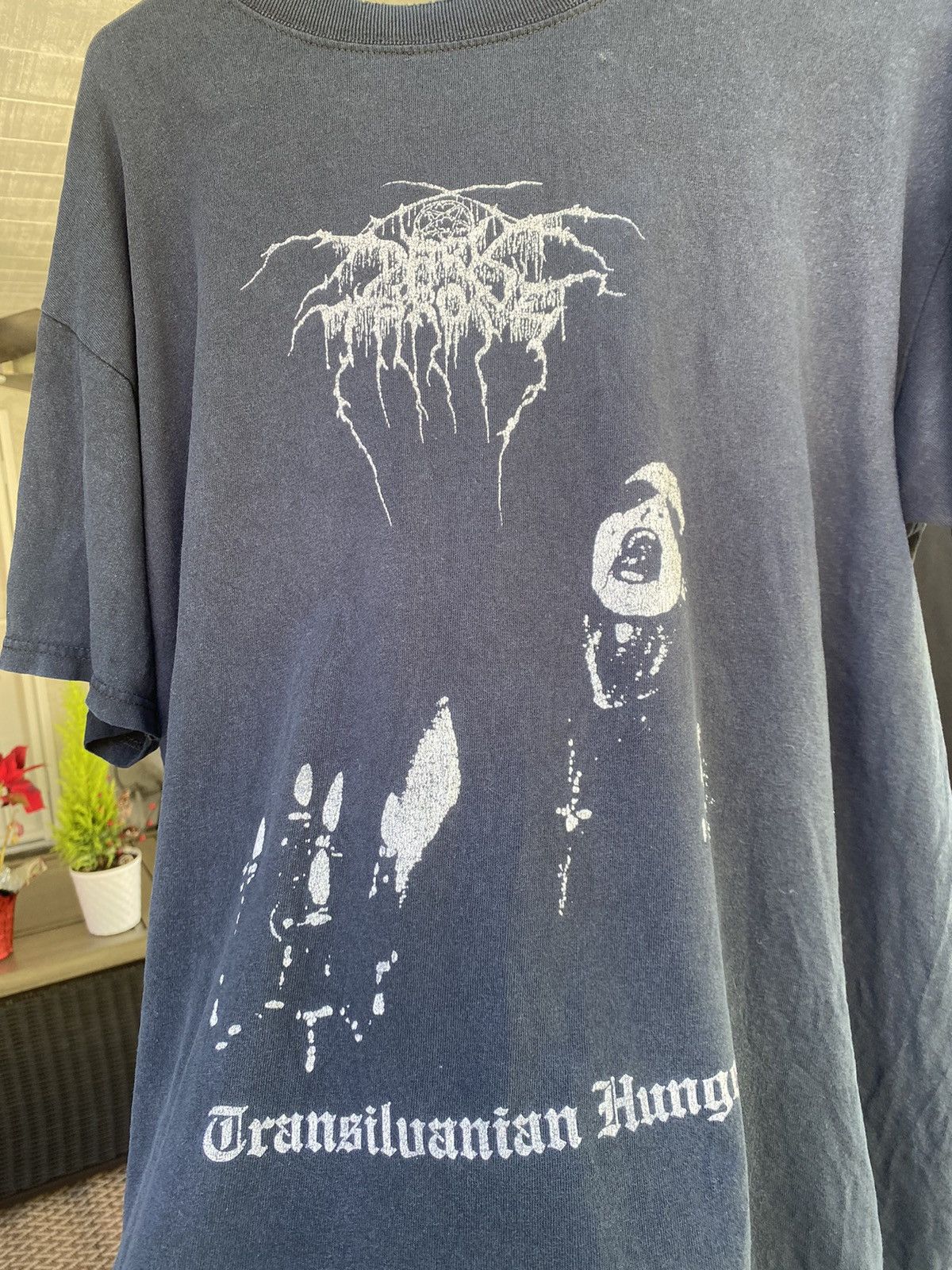 Band Tees Dark Throne Vintage Thrashed Band Metal Dark Death Rock Size US L / EU 52-54 / 3 - 3 Thumbnail