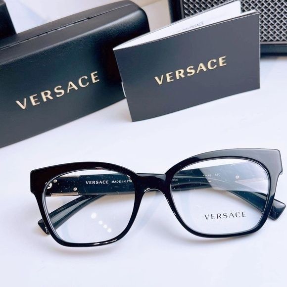 image of NWT Versace Ve3294 - Gb1 Eyeglasses in Black, Women's