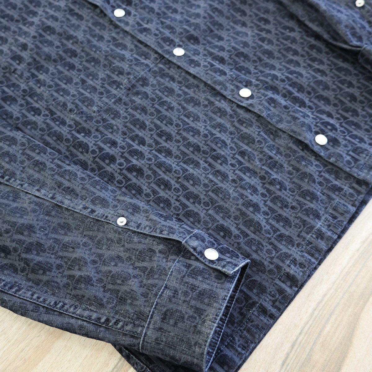 Dior Dior Oblique Grey Denim Jacket Size US L / EU 52-54 / 3 - 4 Thumbnail