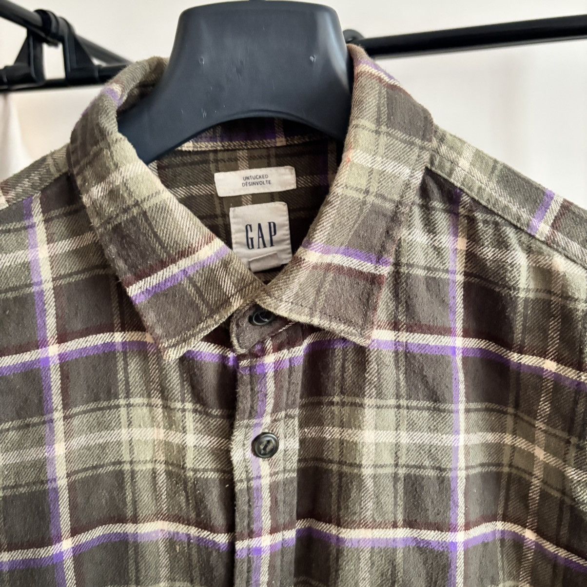Flannel Y2K Flannel Gap Rare Pattern Two Pockets Shirt Grunge Style Size US M / EU 48-50 / 2 - 3 Thumbnail