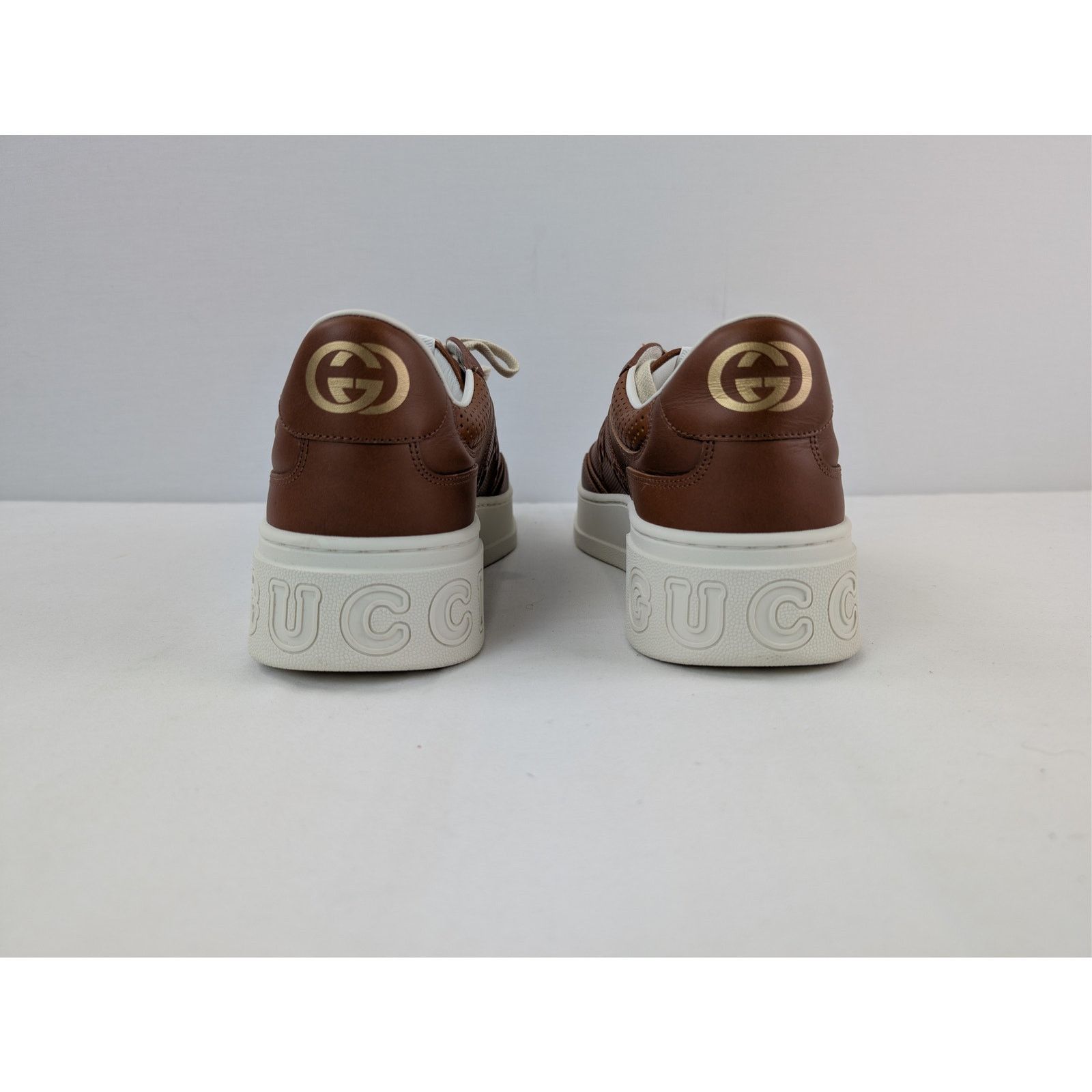 Gucci o1rshd1 Low Top Sneakers in Brown with White Sole Size US 12 / EU 45 - 11 Thumbnail