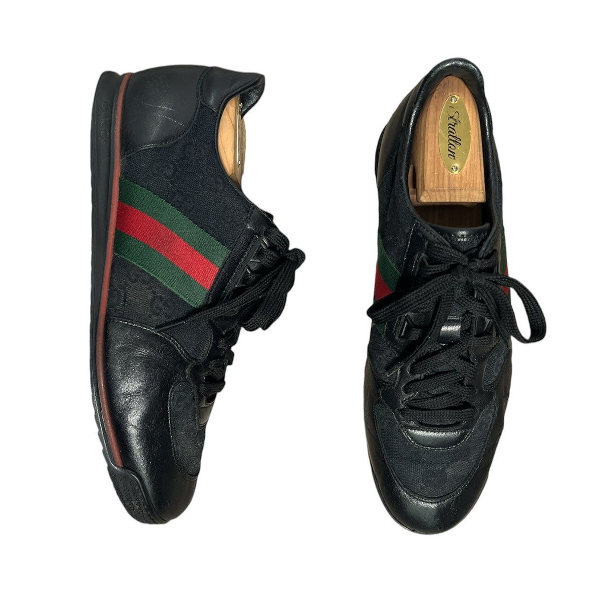 Designer × Gucci × Vintage gucci gg print trainers Size US 7 / EU 40 - 1 Thumbnail