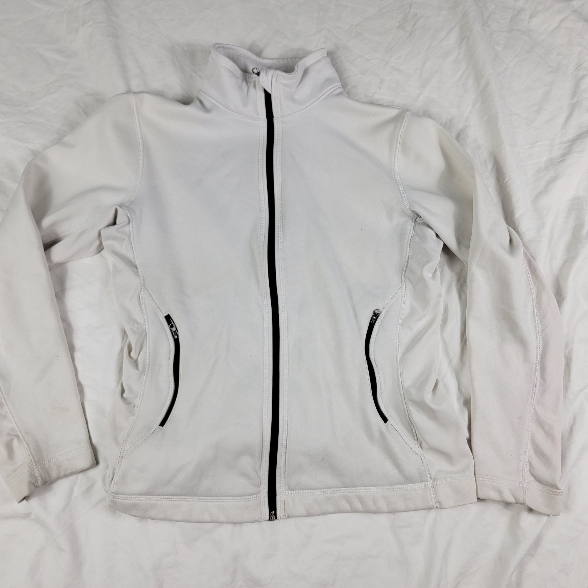 New Balance New Balance Adults Medium White Full Zip Sweater Lightweight Size M / US 6-8 / IT 42-44 - 1 Thumbnail