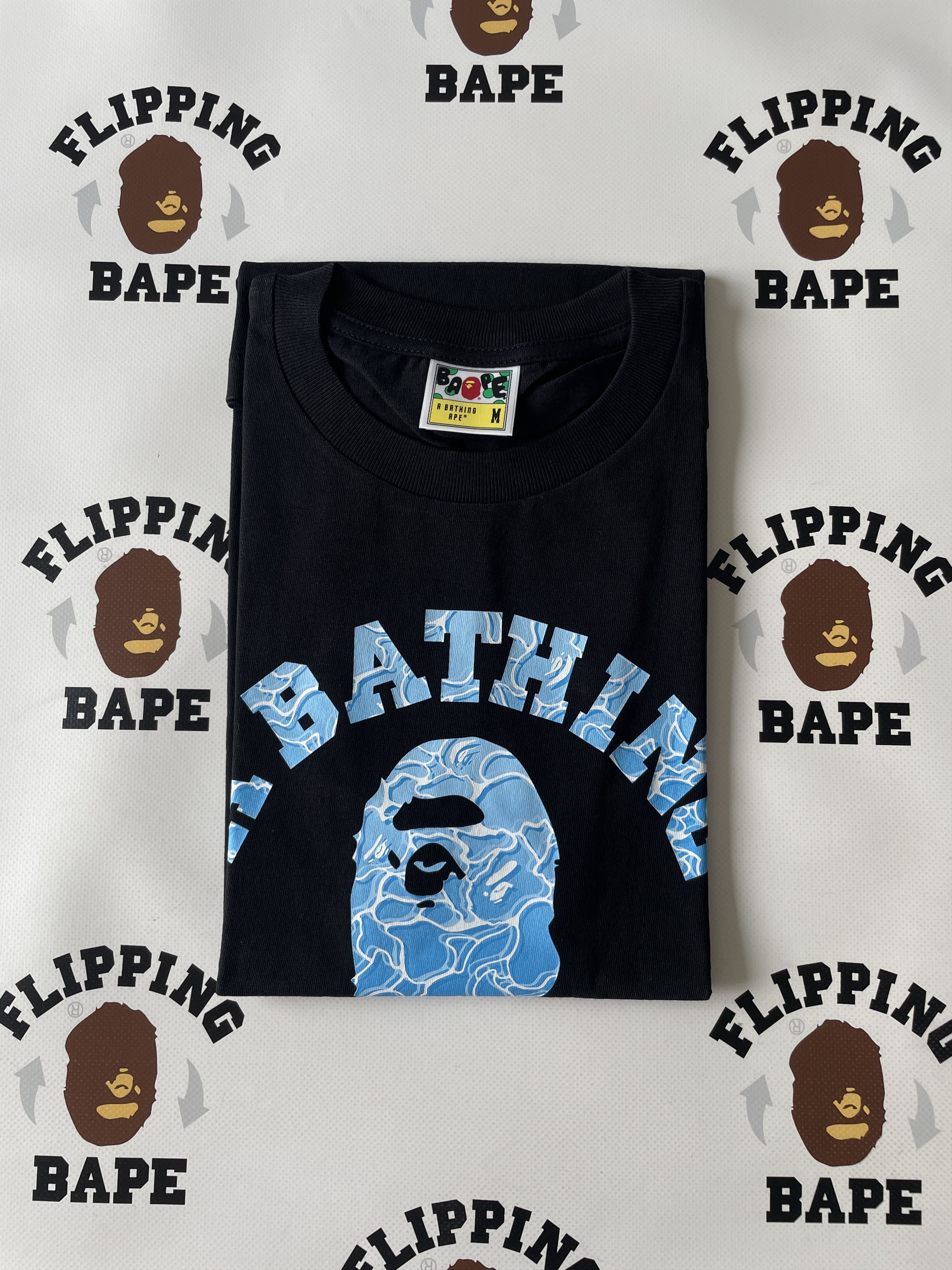 Bape ABC SEA SURFACE CAMO COLLEGE TEE Size US M / EU 48-50 / 2 - 7 Thumbnail