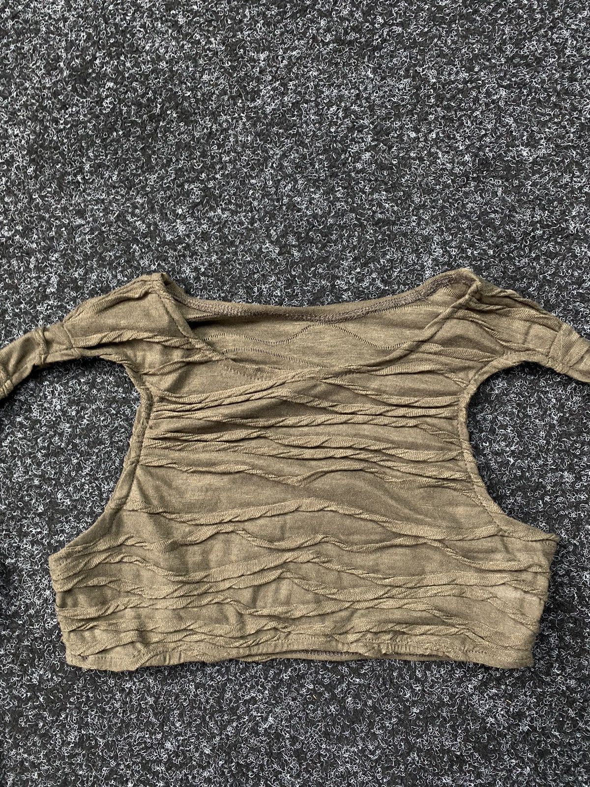 Japanese Brand × Vintage Mesh Y2K Long Sleeve Cropped Top Jean Paul Gaultier Style Size S / US 4 / IT 40 - 4 Thumbnail