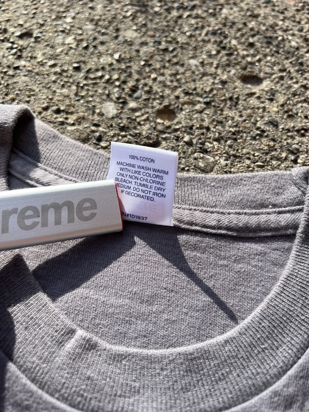 Supreme 2018 Supreme Mark Gonzales Logo Tee T Shirt Grey Size L Size US L / EU 52-54 / 3 - 4 Thumbnail