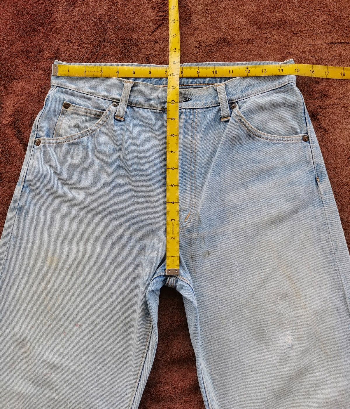 Edwin Vintage Edwin Distressed Patchwork Denim Jeans Size US 30 / EU 46 - 12 Thumbnail