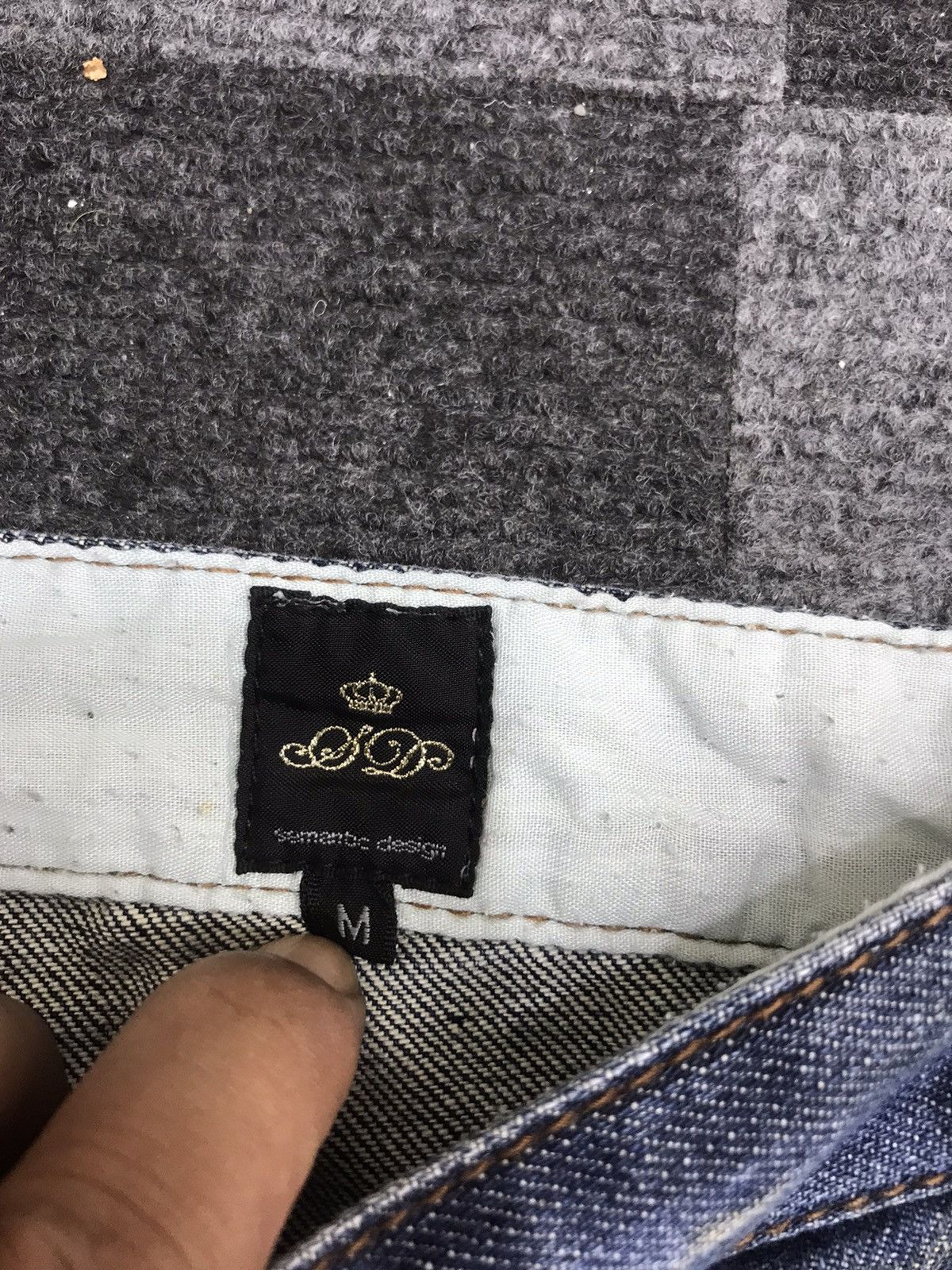 Japanese Brand 💥SICK💥semantic design Biker Style Sick Fades Denim F225 Size US 31 - 11 Thumbnail
